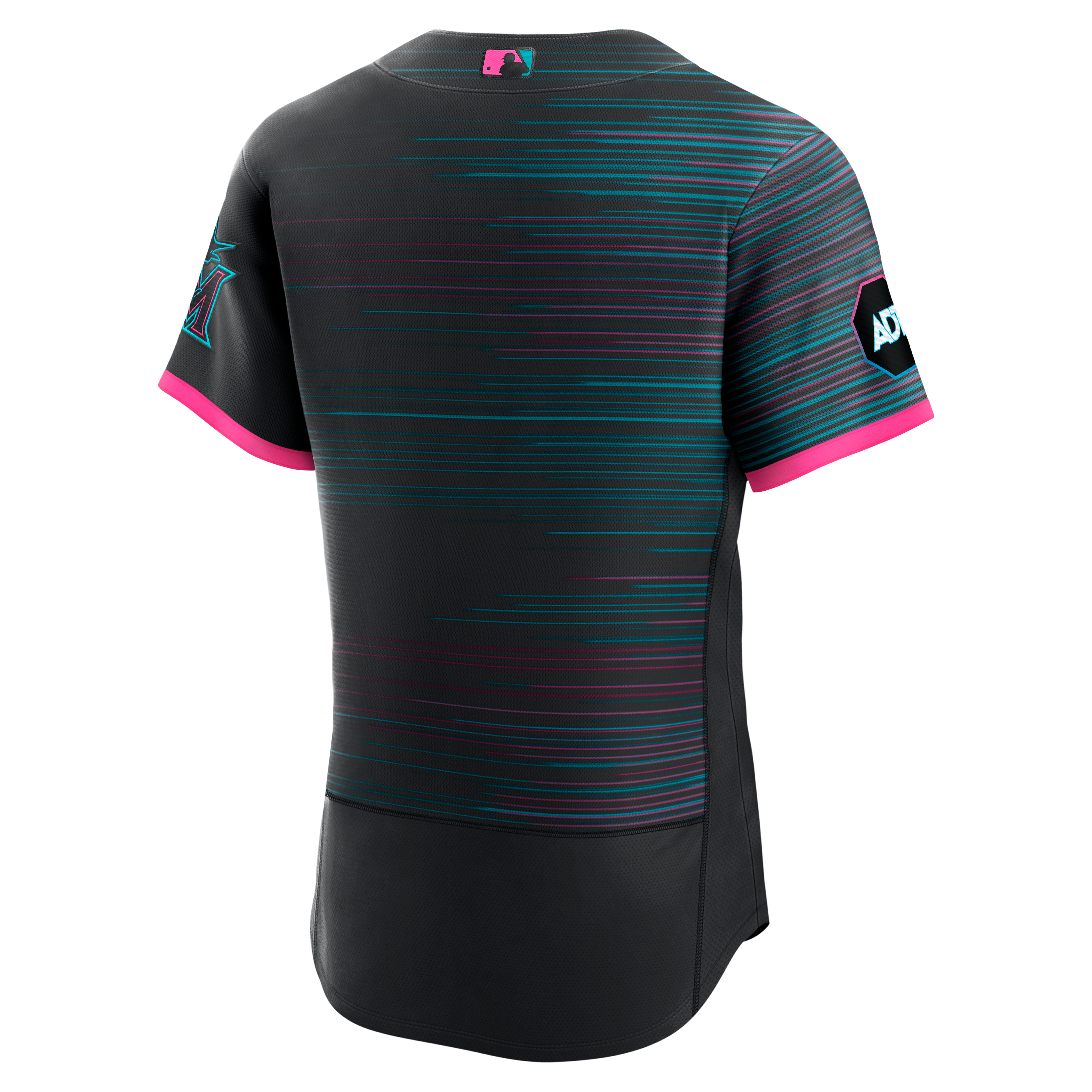 Miami Marlins City Connect Sponsor Patch Jersey - Black - Image 4