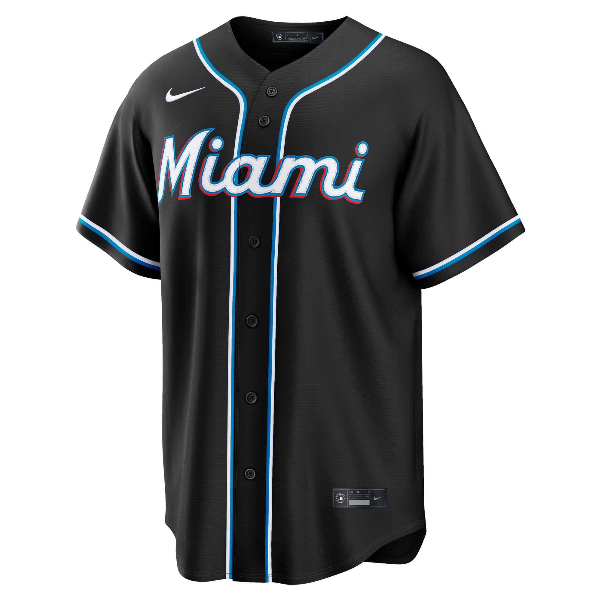 Miami Marlins Fashion Black Out Jersey - Image 3