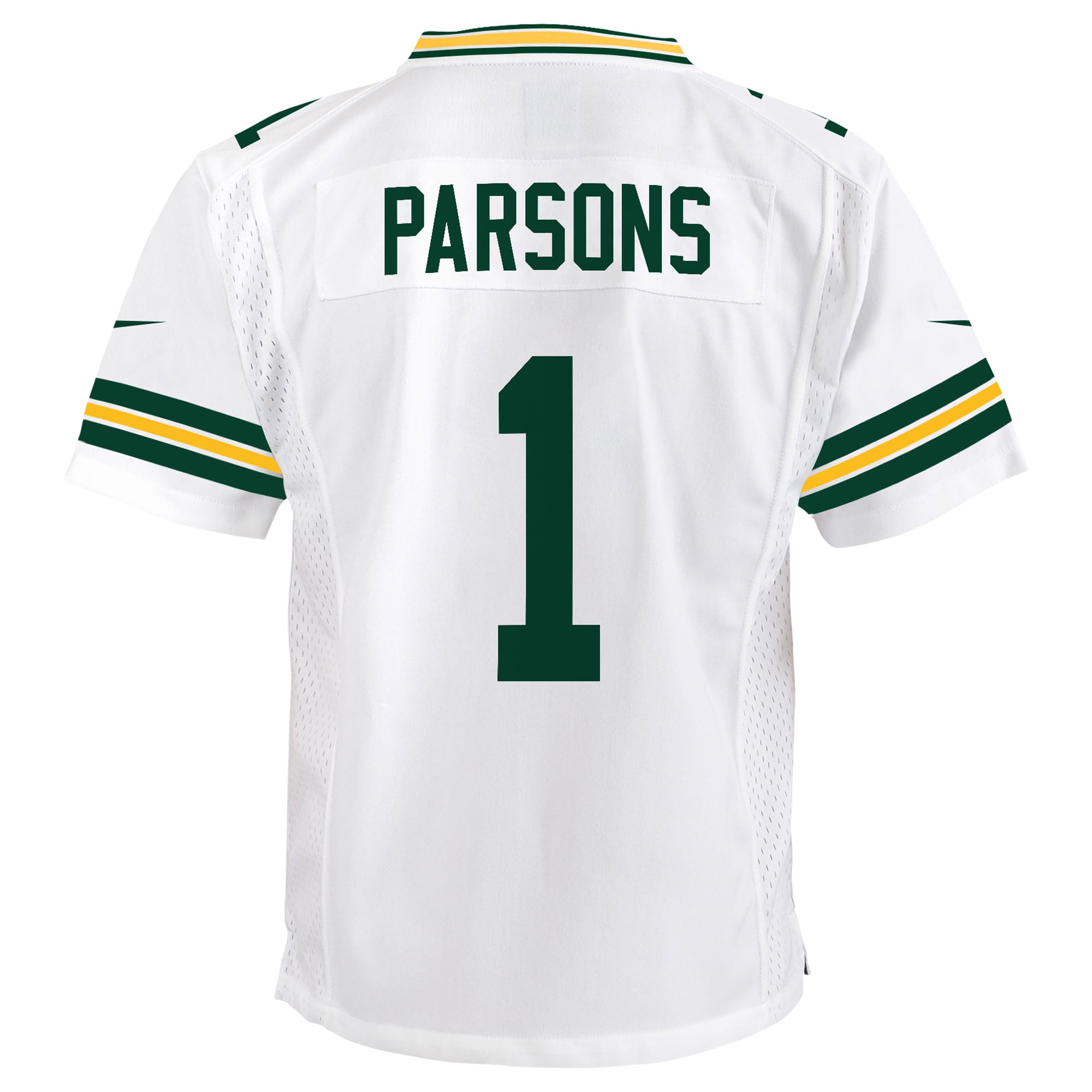 Micah Parsons Green Bay Packers Youth Game Player Jersey - White - Image 4