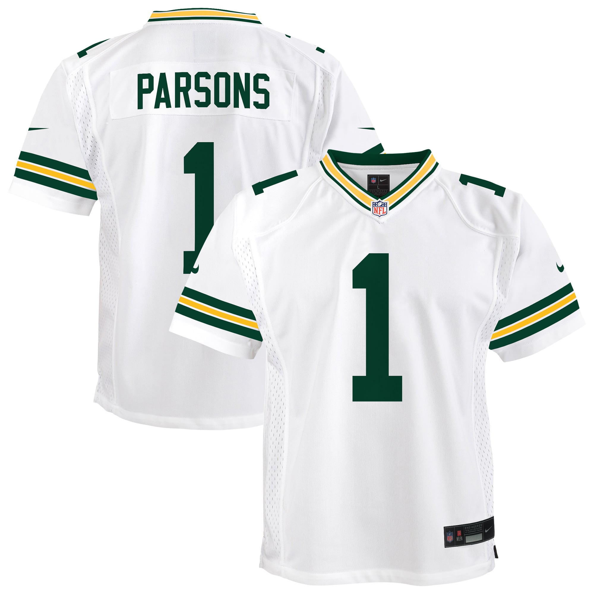 Micah Parsons Green Bay Packers Youth Game Player Jersey - White