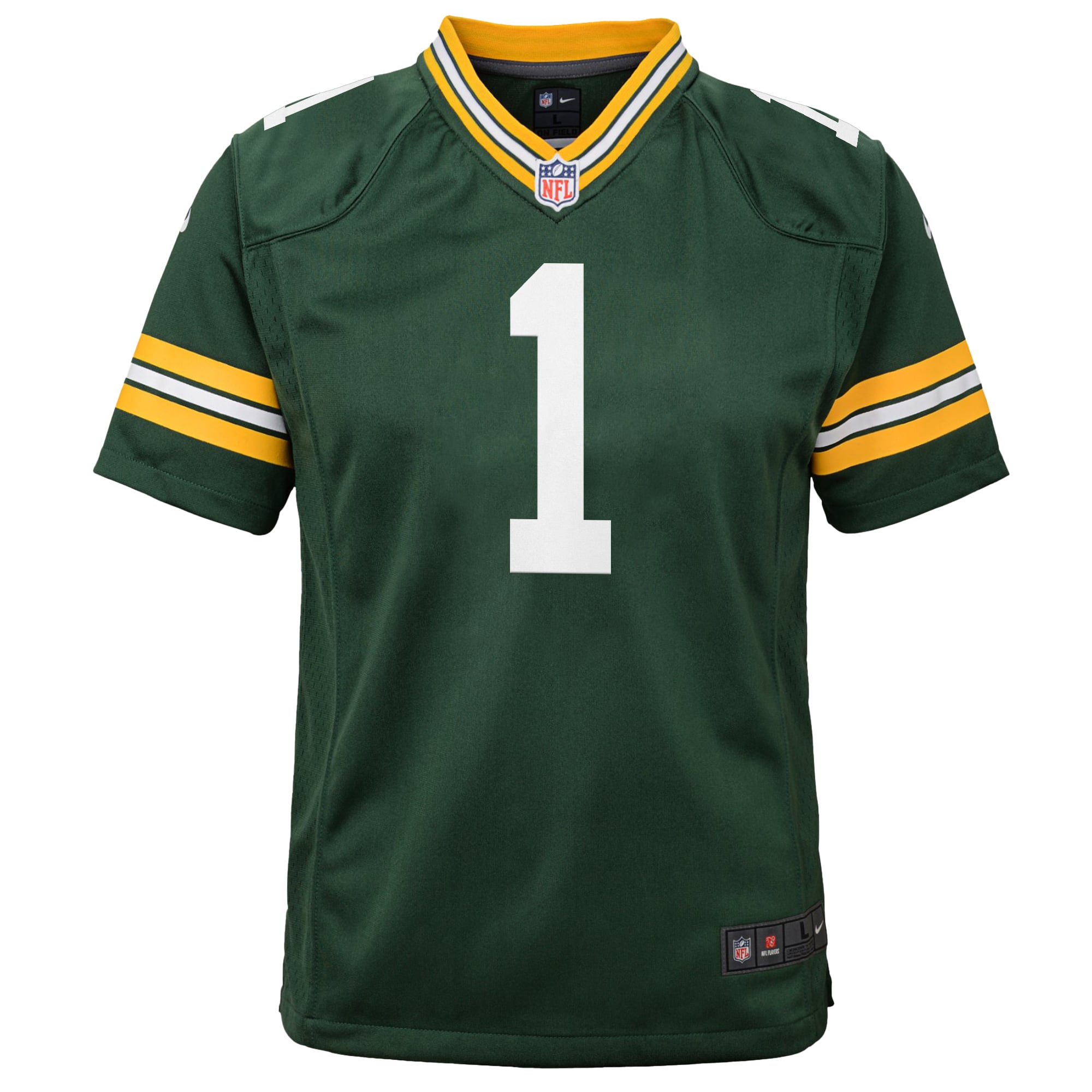 Micah Parsons Green Bay Packers Youth White Game Jersey - Green - Image 3