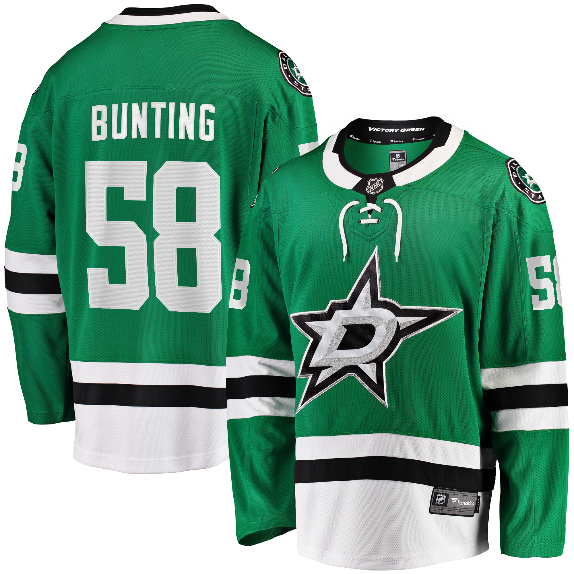 Michael Bunting Dallas Stars Home Breakaway Jersey - Kelly Green - Image 2