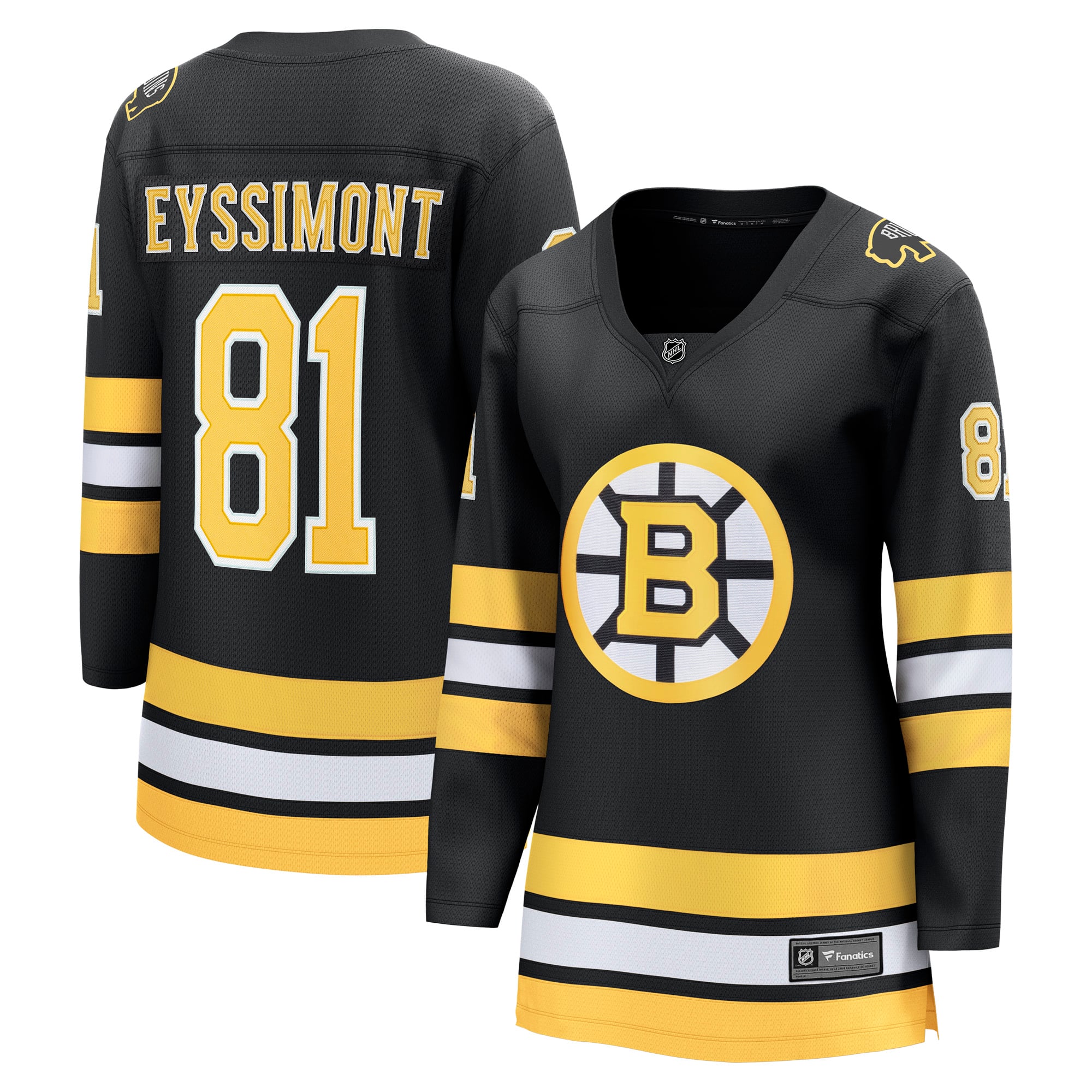 Michael Eyssimont Boston Bruins Women's Home Breakaway Player Jersey - Black - Image 2