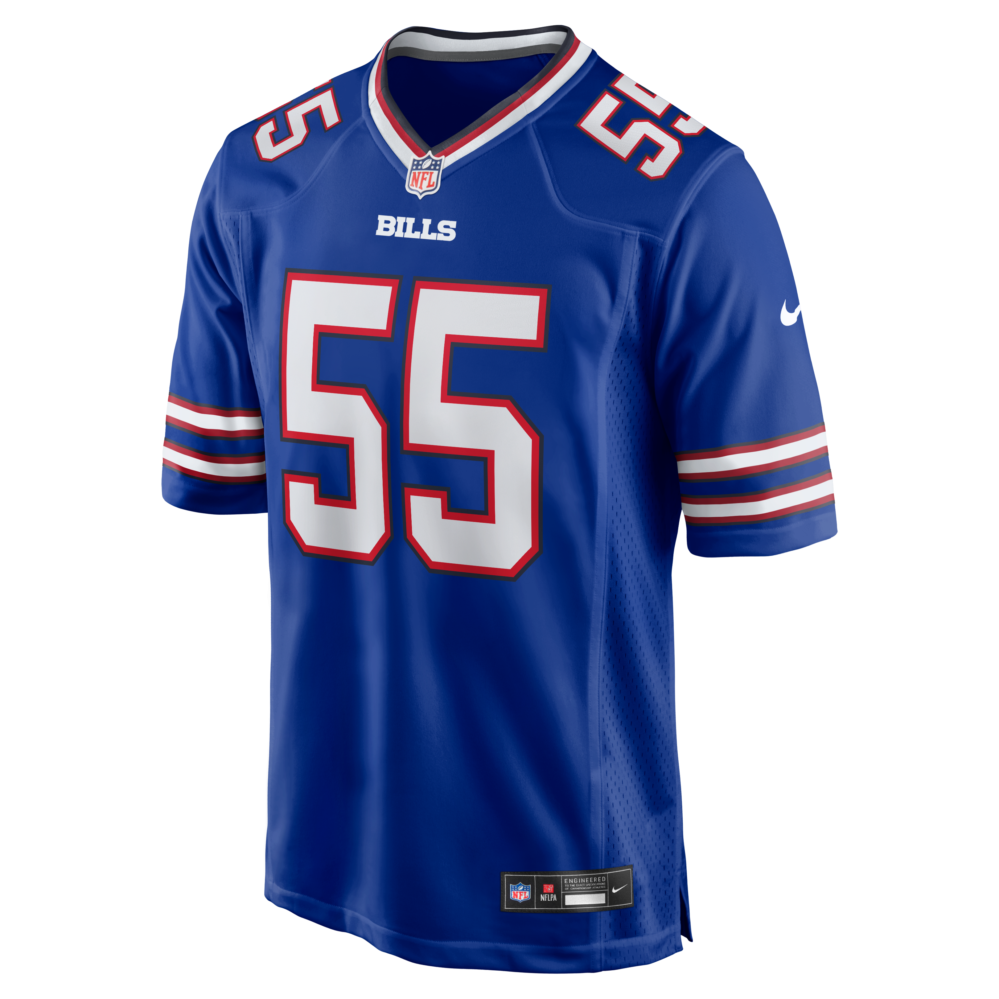 Michael Hoecht Buffalo Bills Team Game Jersey - Royal - Image 3
