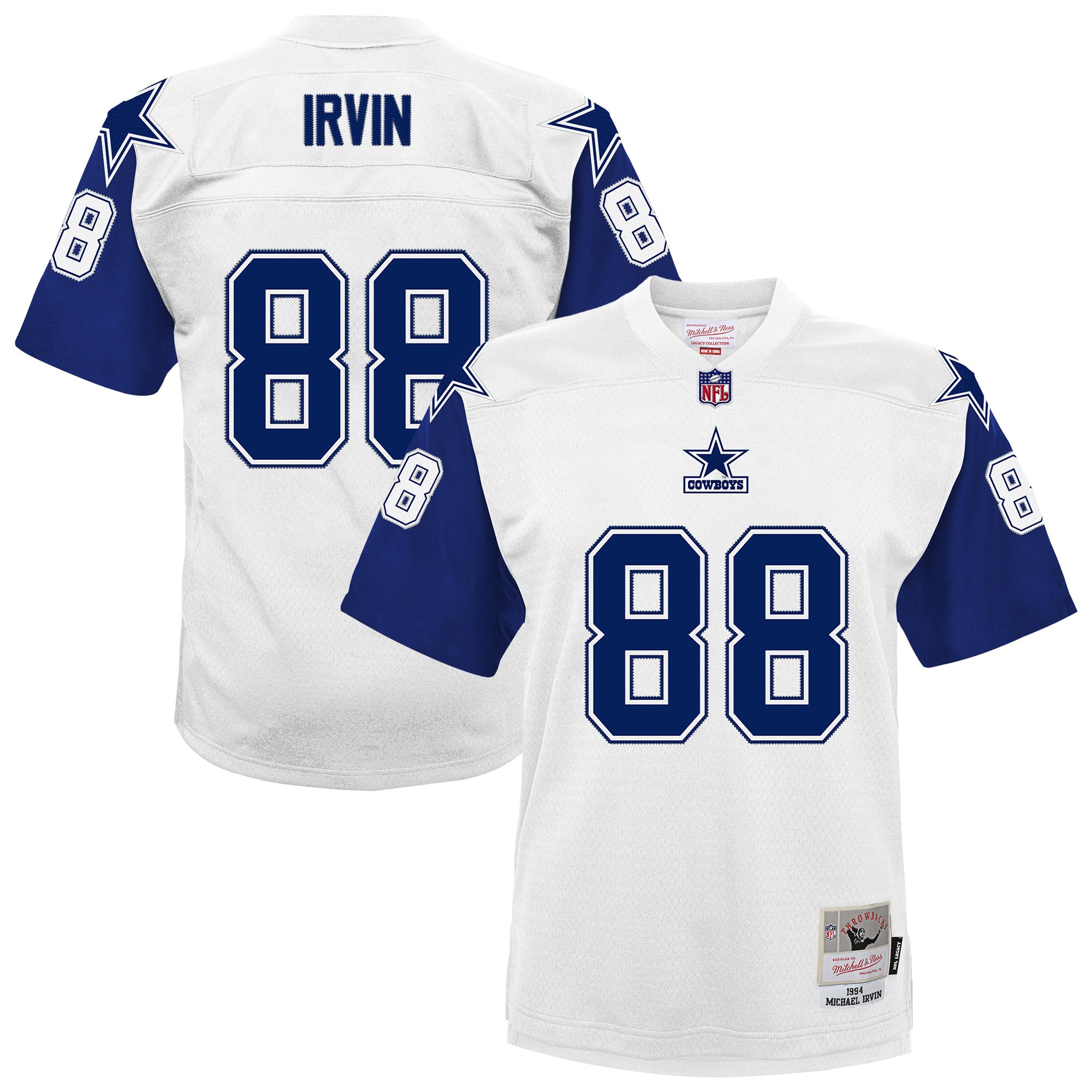 Michael Irvin Dallas Cowboys Youth 1994 Alternate Legacy Jersey - White