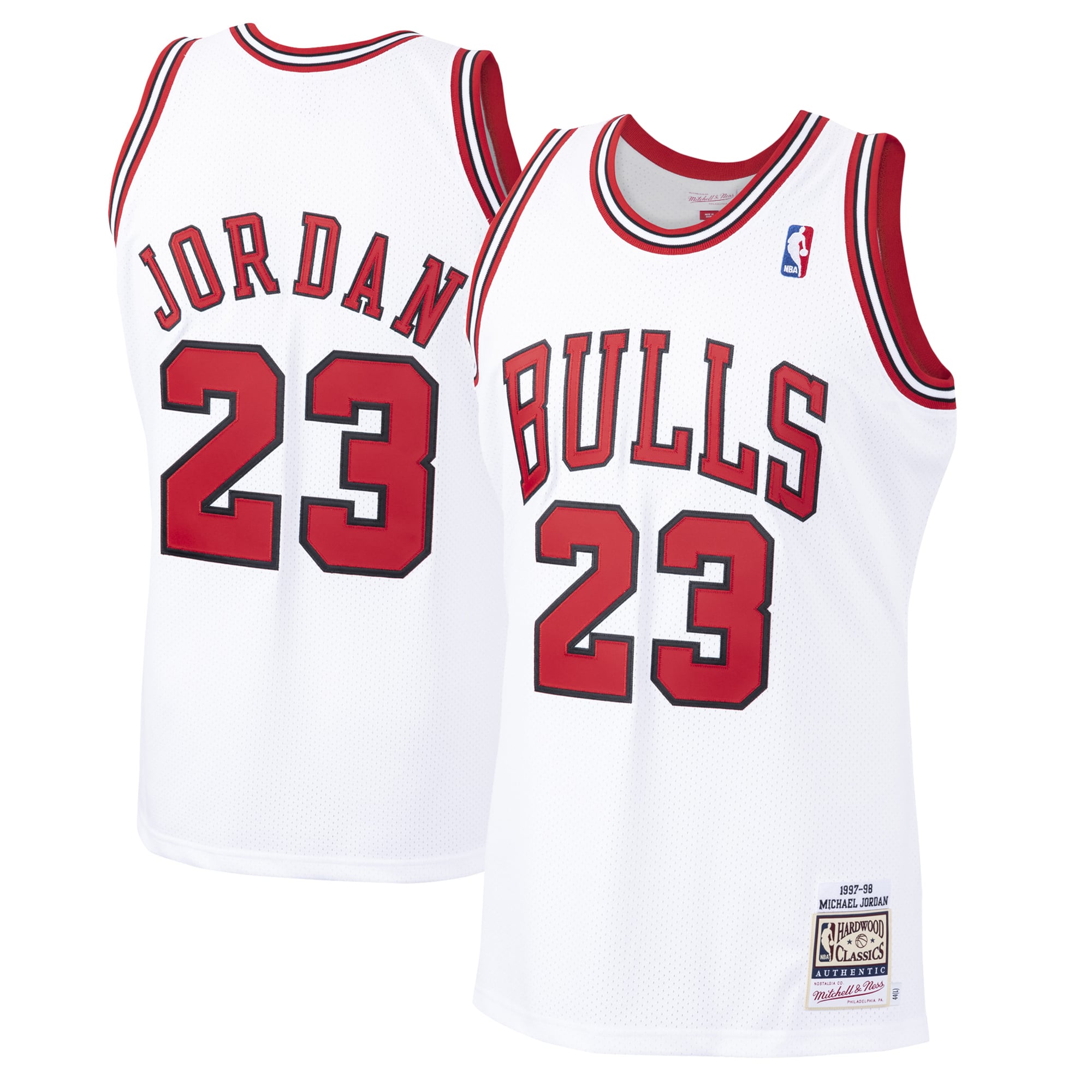 Michael Jordan Chicago Bulls 1995/96 Hardwood Classics Jersey - White - Image 2