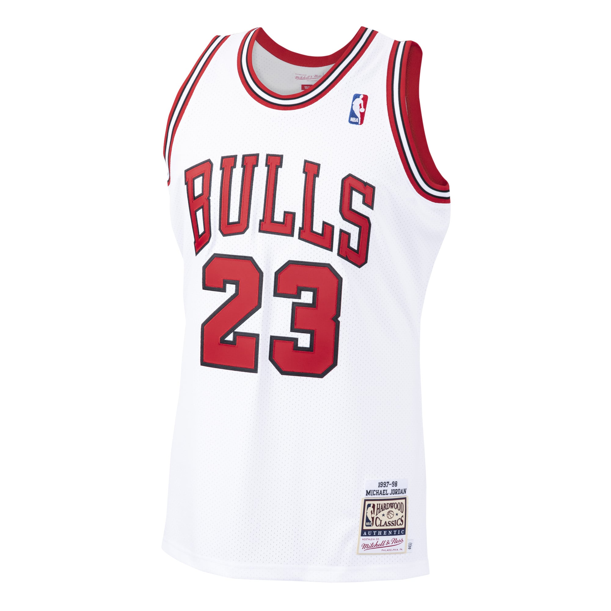 Michael Jordan Chicago Bulls 1995/96 Hardwood Classics Jersey - White - Image 3