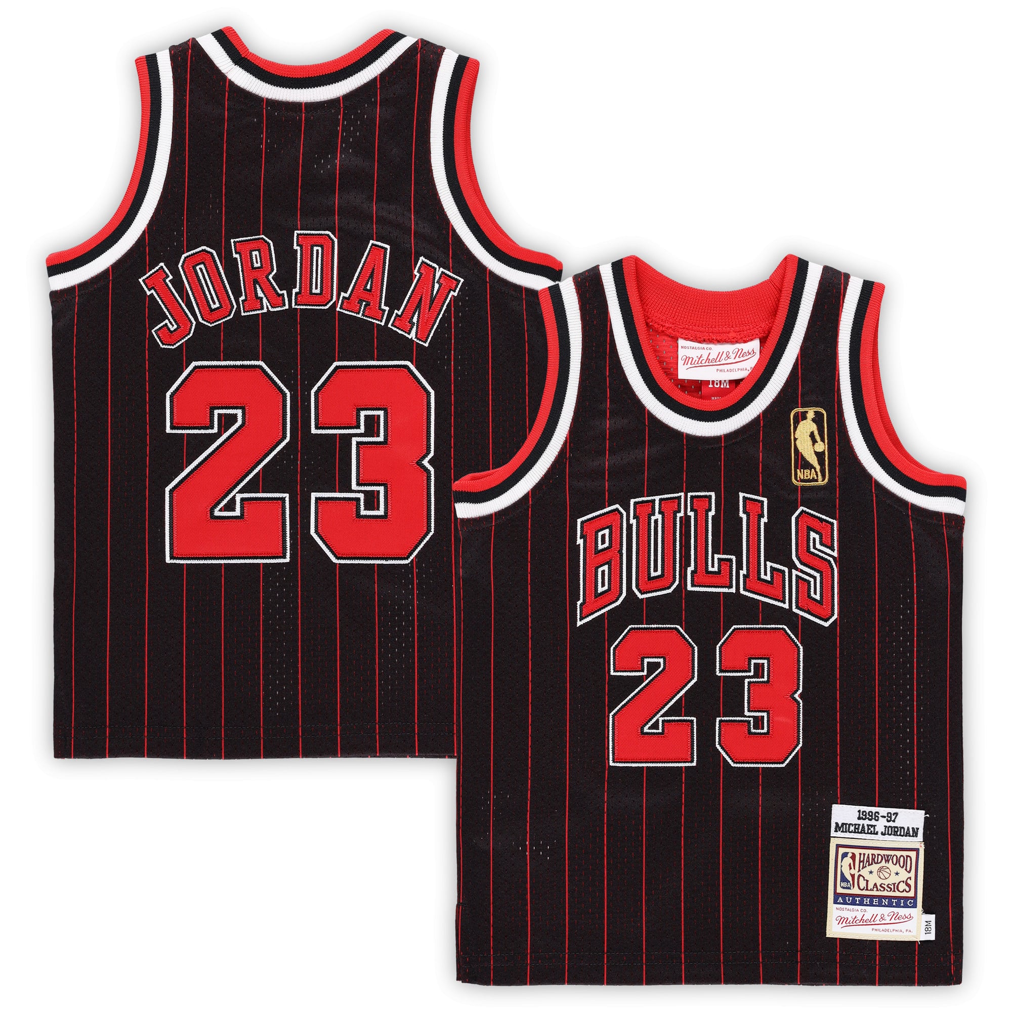 Michael Jordan Chicago Bulls Infant 1996/97 Hardwood Classics Jersey - Black - Image 2