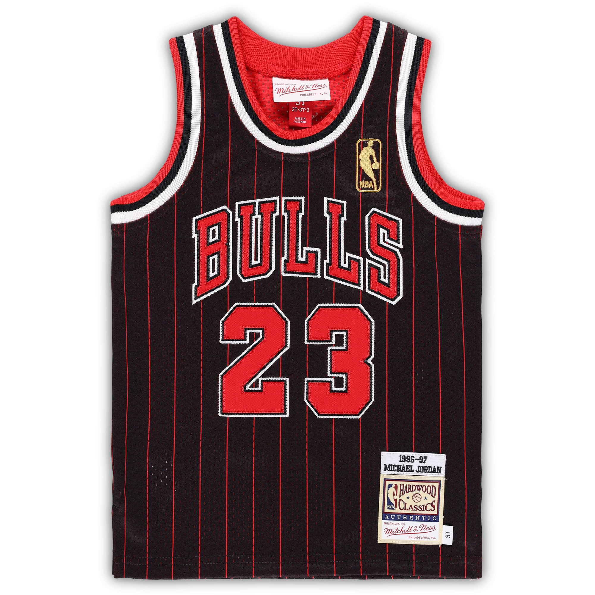 Michael Jordan Chicago Bulls Toddler 1996/97 Hardwood Classics Jersey - Black - Image 3