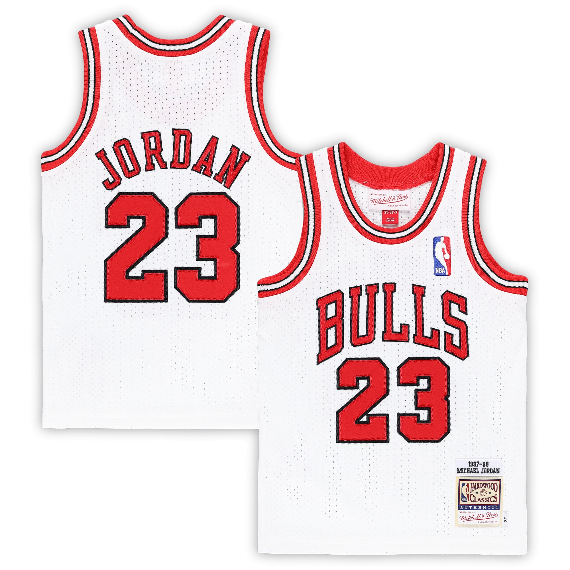 Michael Jordan Chicago Bulls Toddler 1997/98 Hardwood Classics Jersey - White