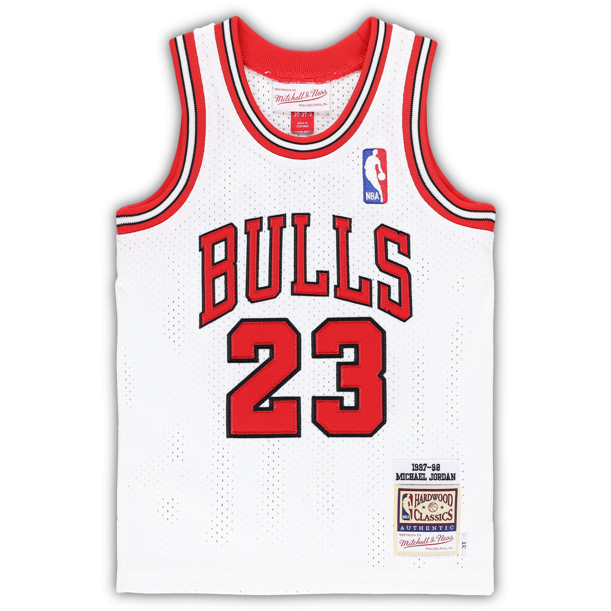 Michael Jordan Chicago Bulls Toddler 1997/98 Hardwood Classics Jersey - White - Image 3
