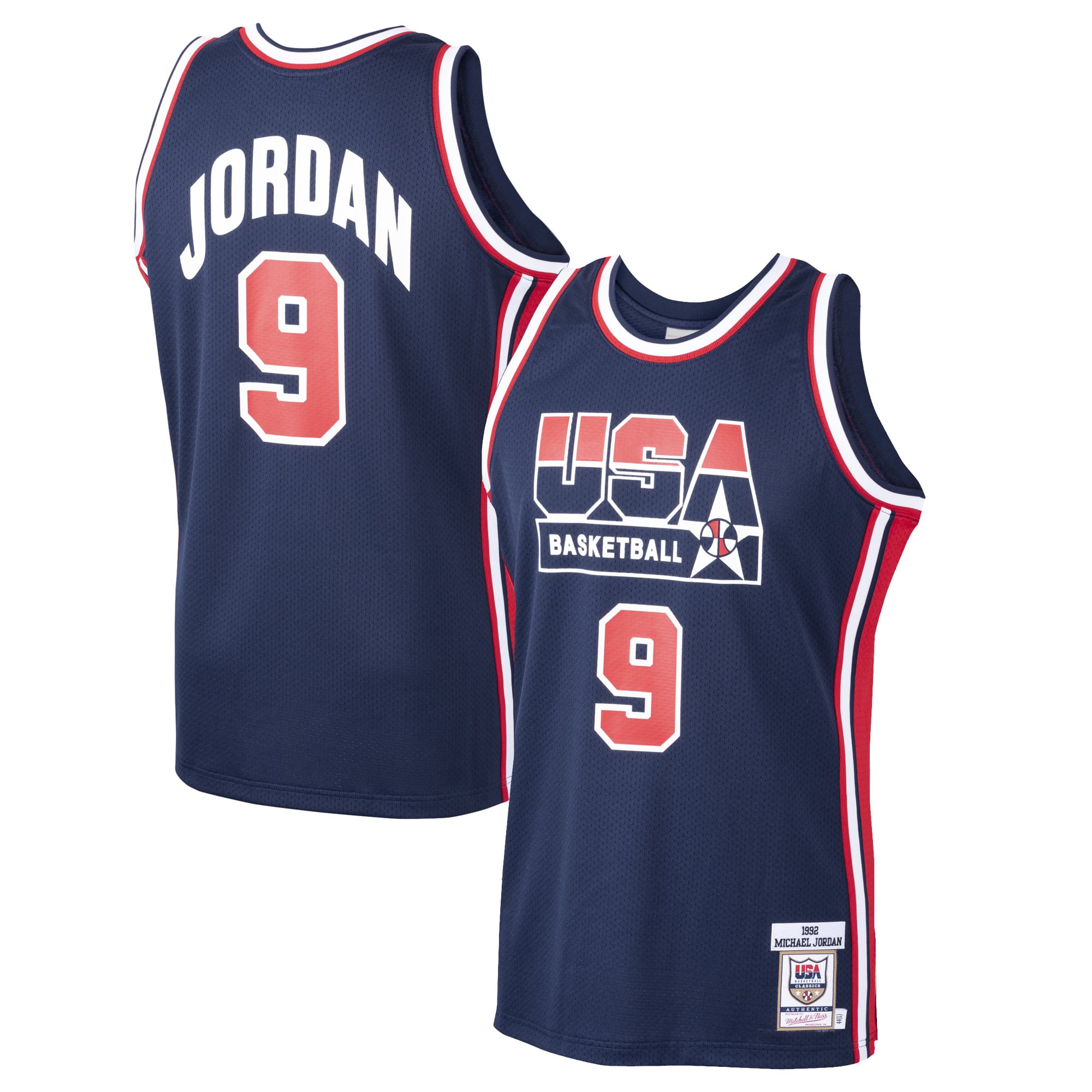 Michael Jordan USA Basketball Home 1992 Dream Team Jersey - Navy - Image 2