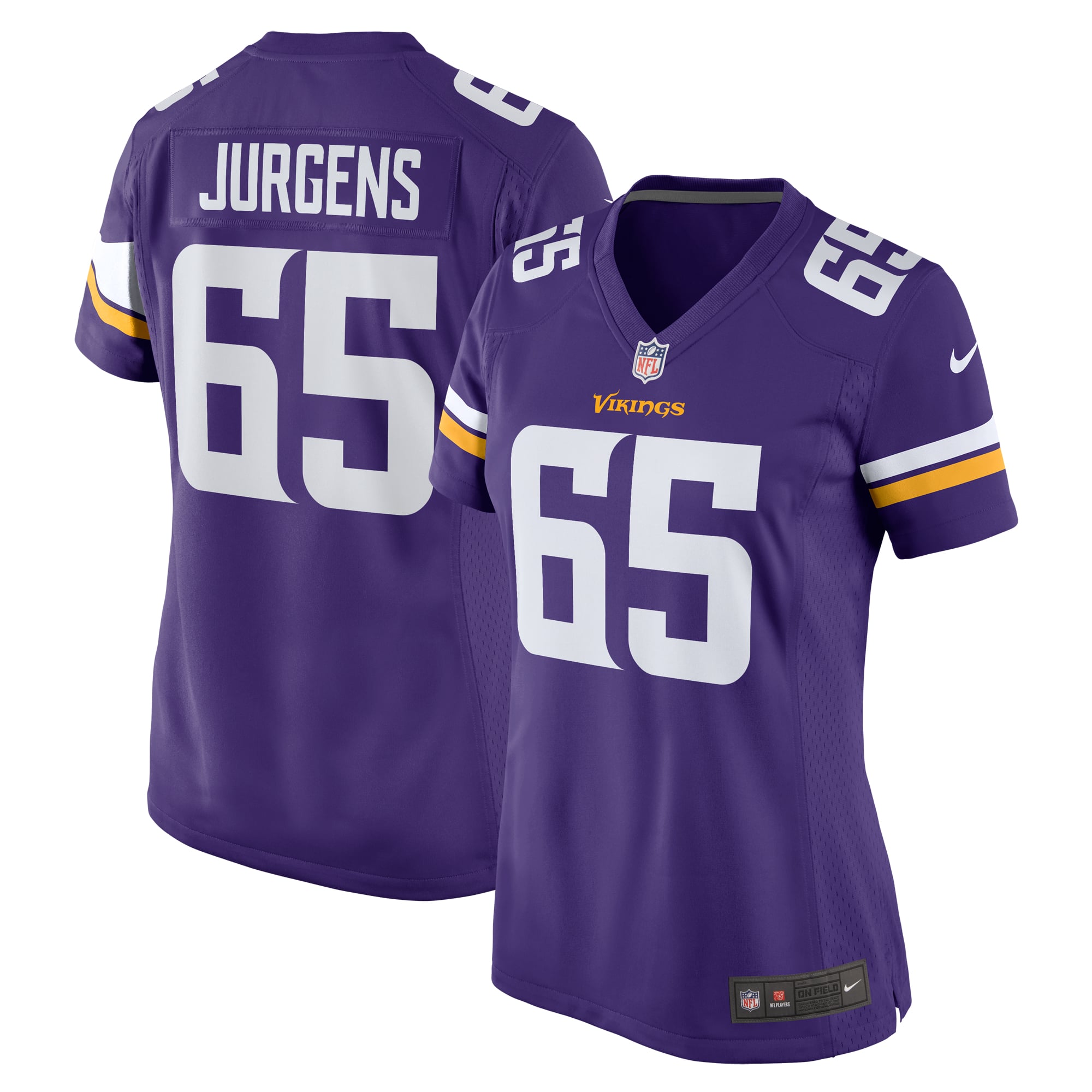 Michael Jurgens Minnesota Vikings Women's Game Jersey - Purple - Image 2