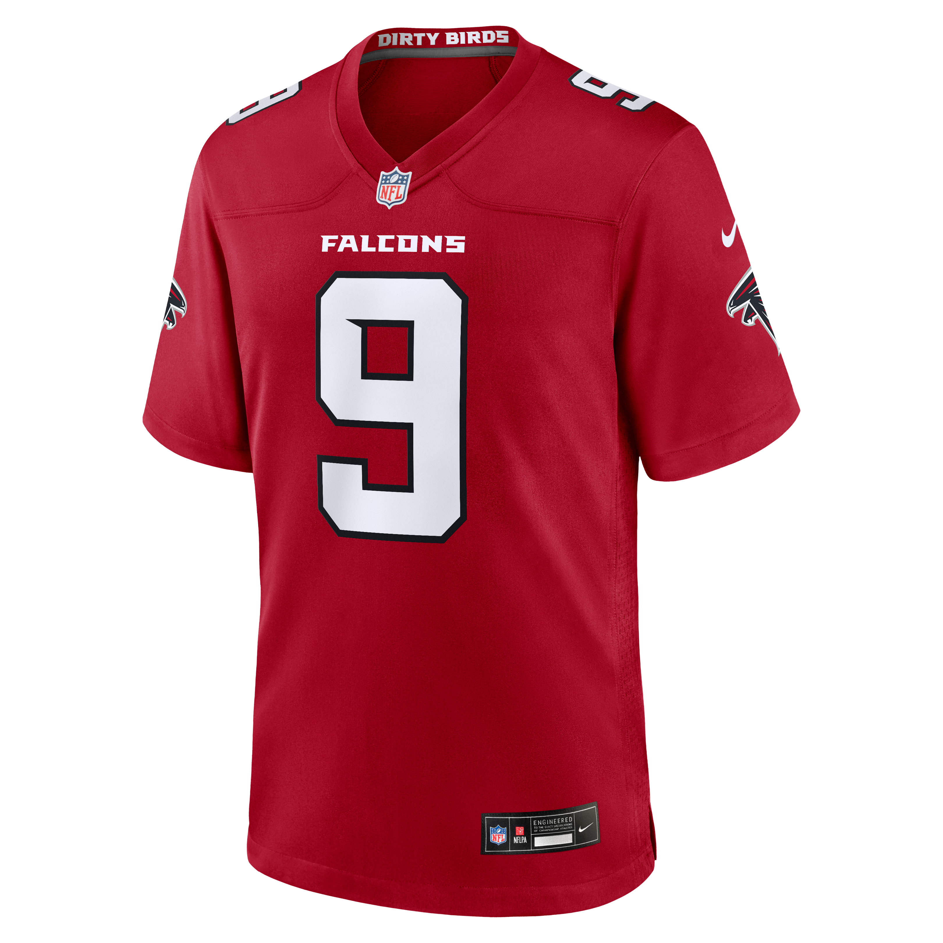 Michael Penix Jr. Atlanta Falcons Alternate Game Jersey - Red - Image 8
