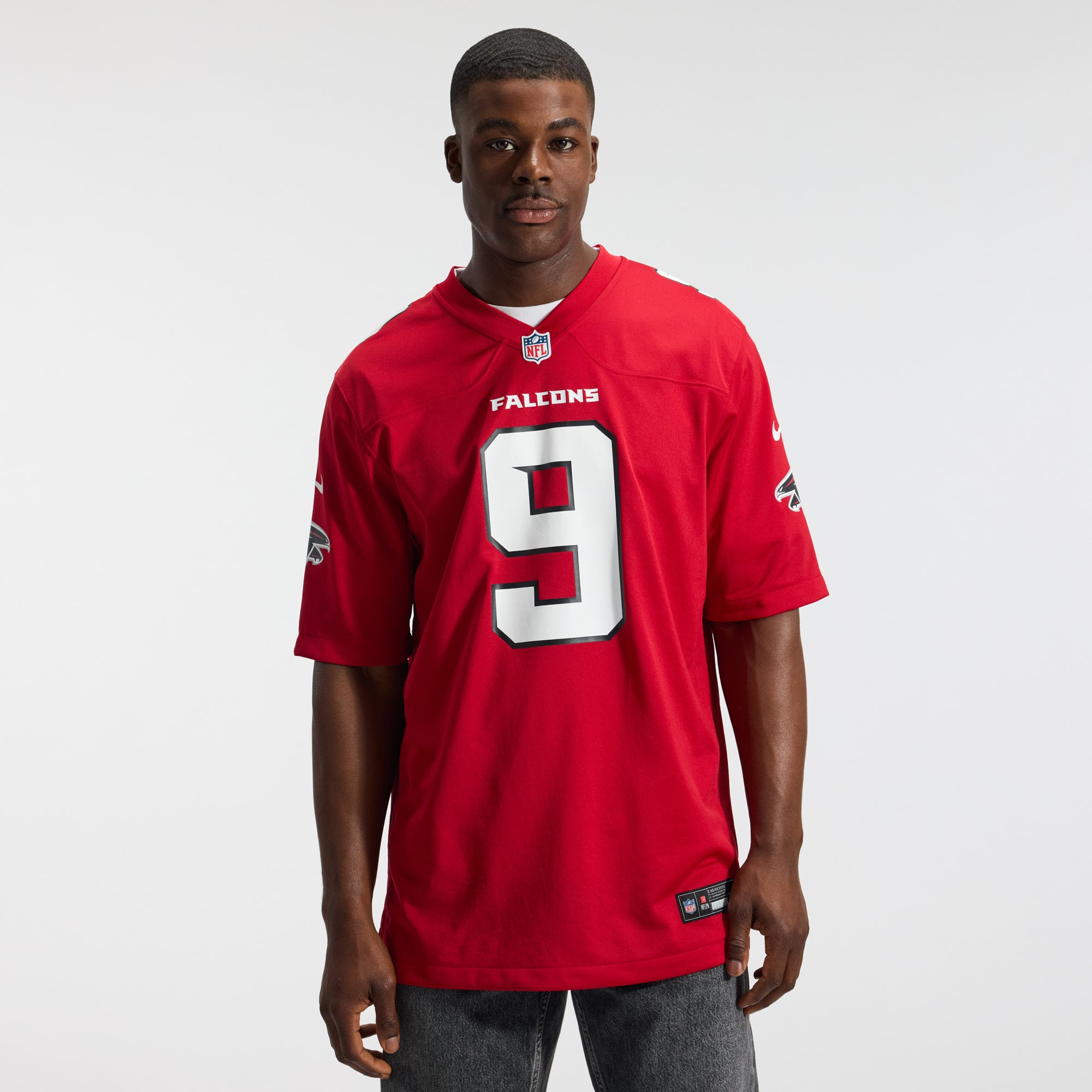 Michael Penix Jr. Atlanta Falcons Alternate Game Jersey - Red - Image 4