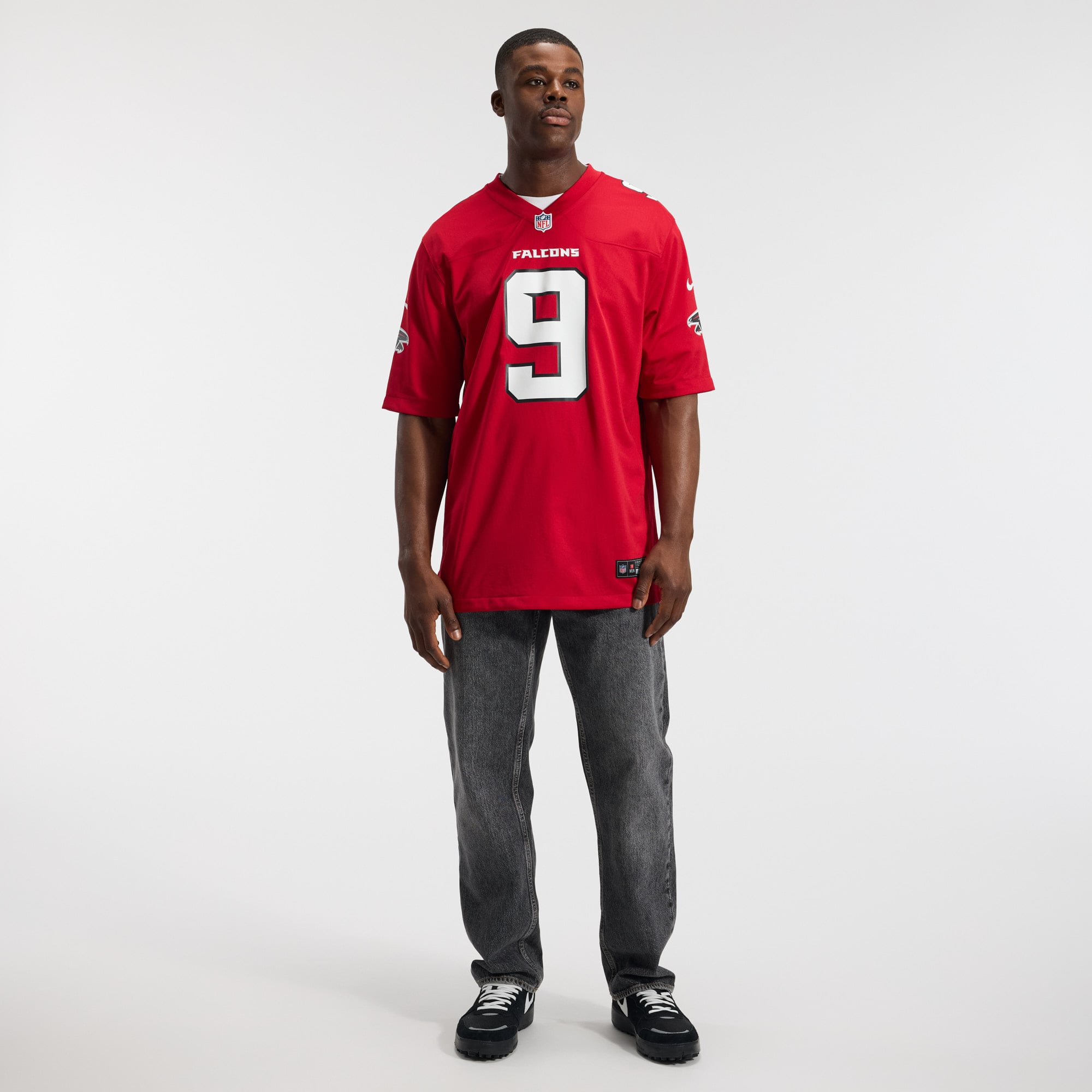 Michael Penix Jr. Atlanta Falcons Game Jersey - Red - Image 6