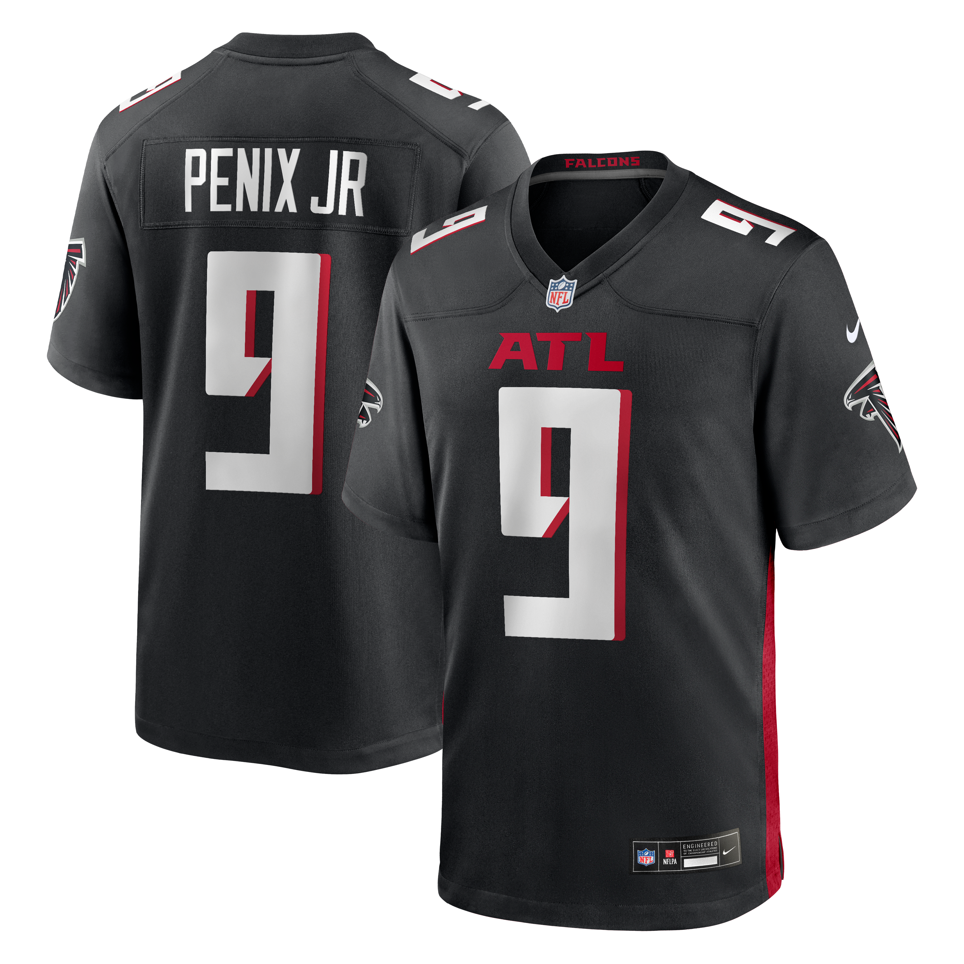 Michael Penix Jr. Atlanta Falcons Game Jersey - White - Black