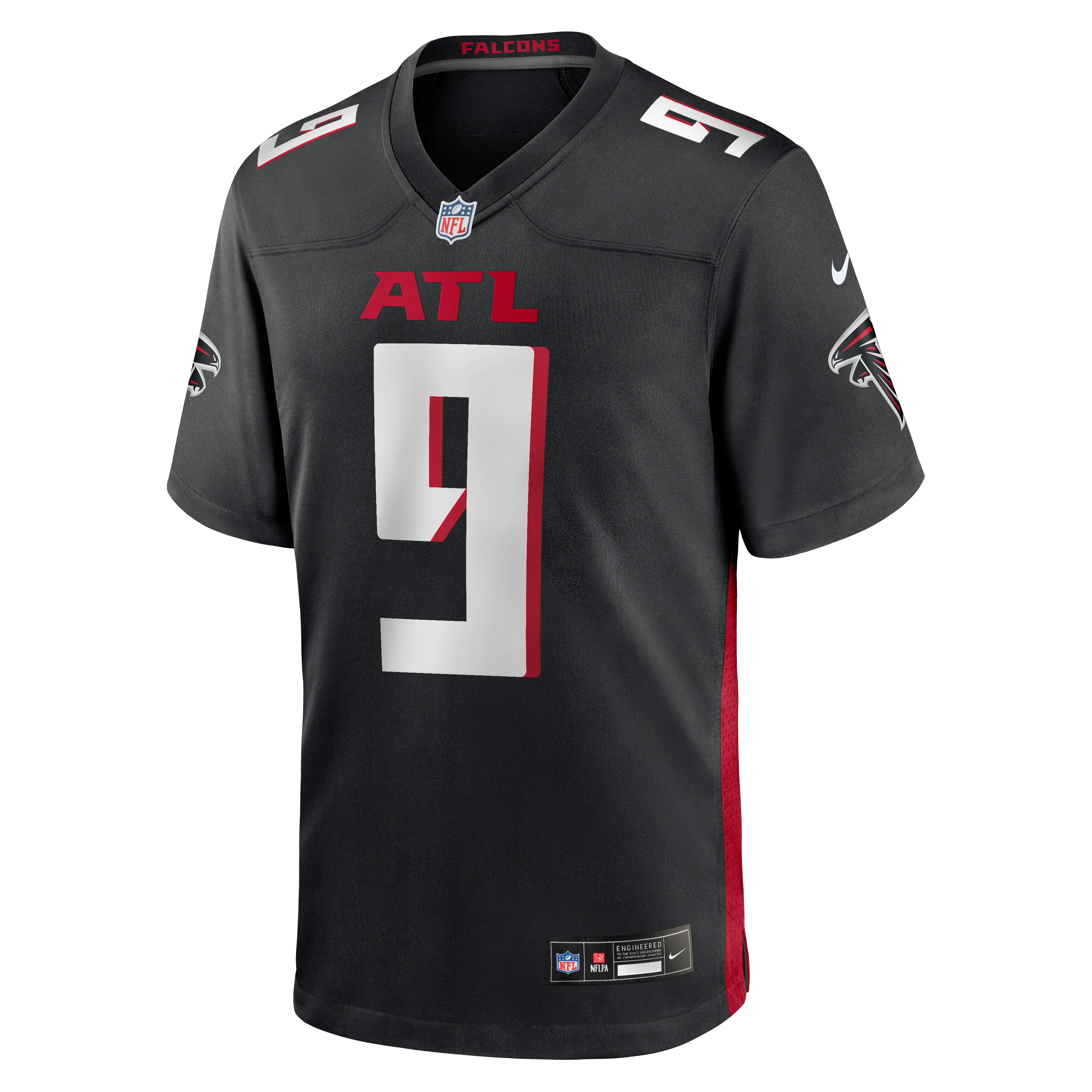 Michael Penix Jr. Atlanta Falcons Game Jersey - White - Black - Image 3