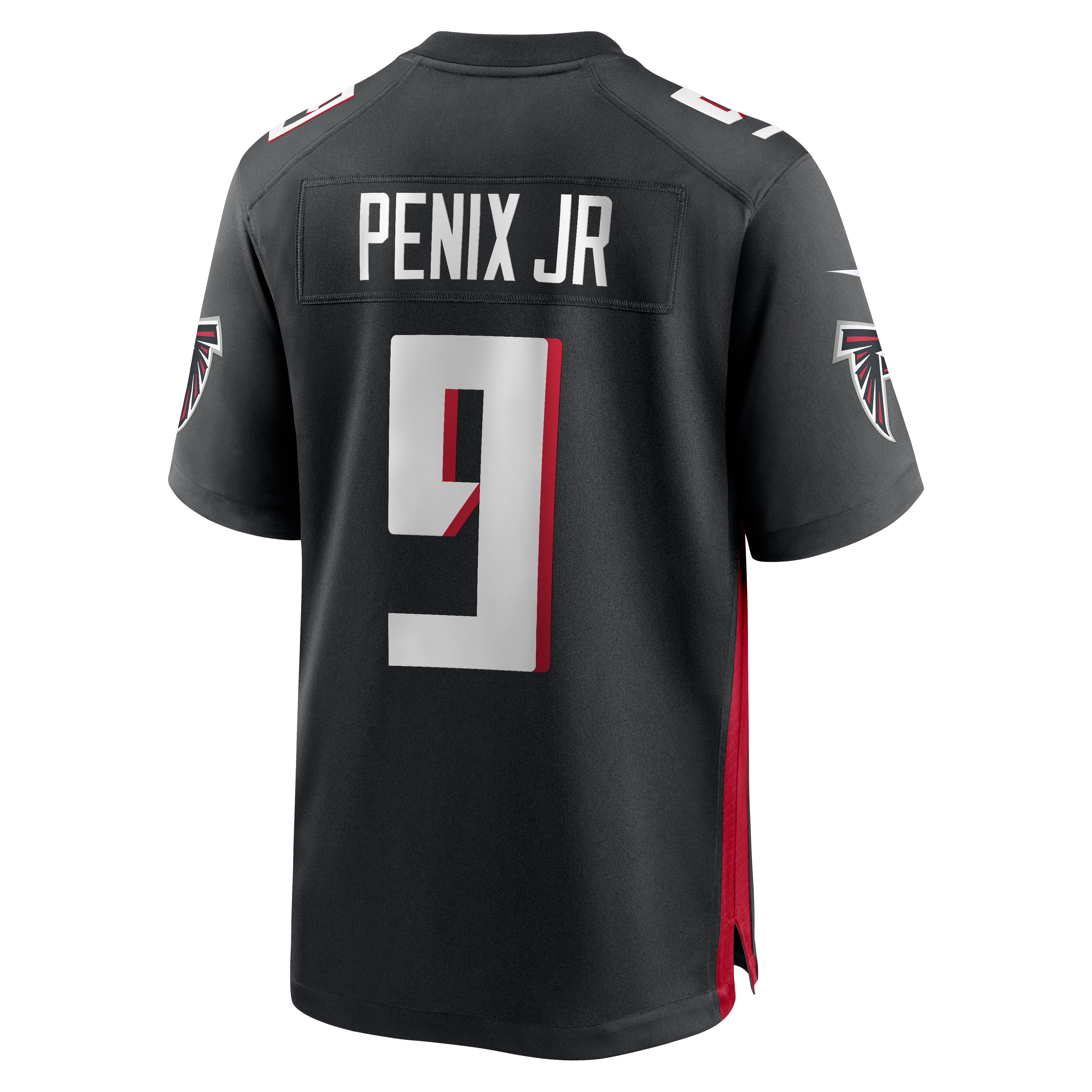 Michael Penix Jr. Atlanta Falcons Game Jersey - White - Black - Image 4