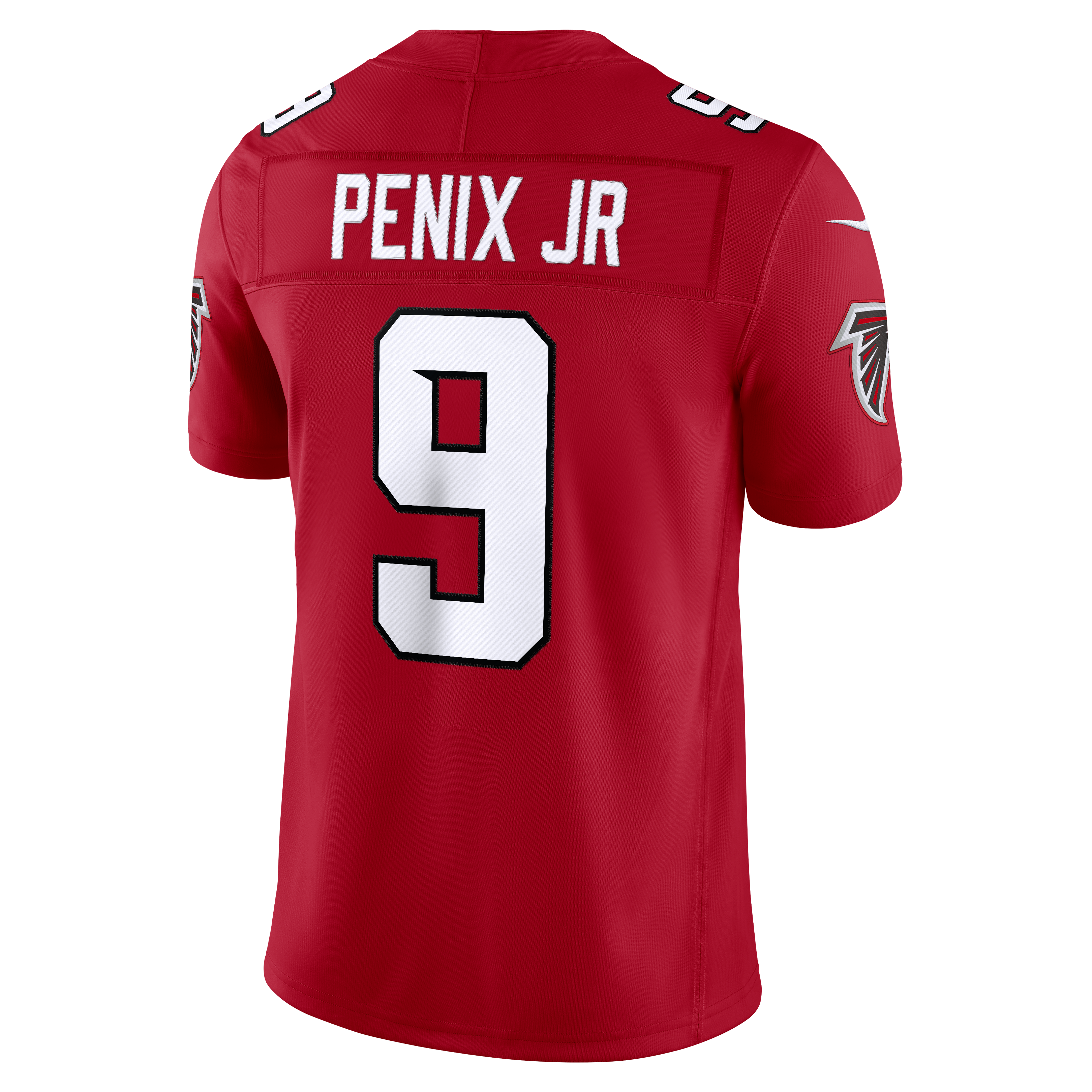 Michael Penix Jr. Atlanta Falcons Vapor F.U.S.E. Stitched Limited Jersey - Red - Image 4