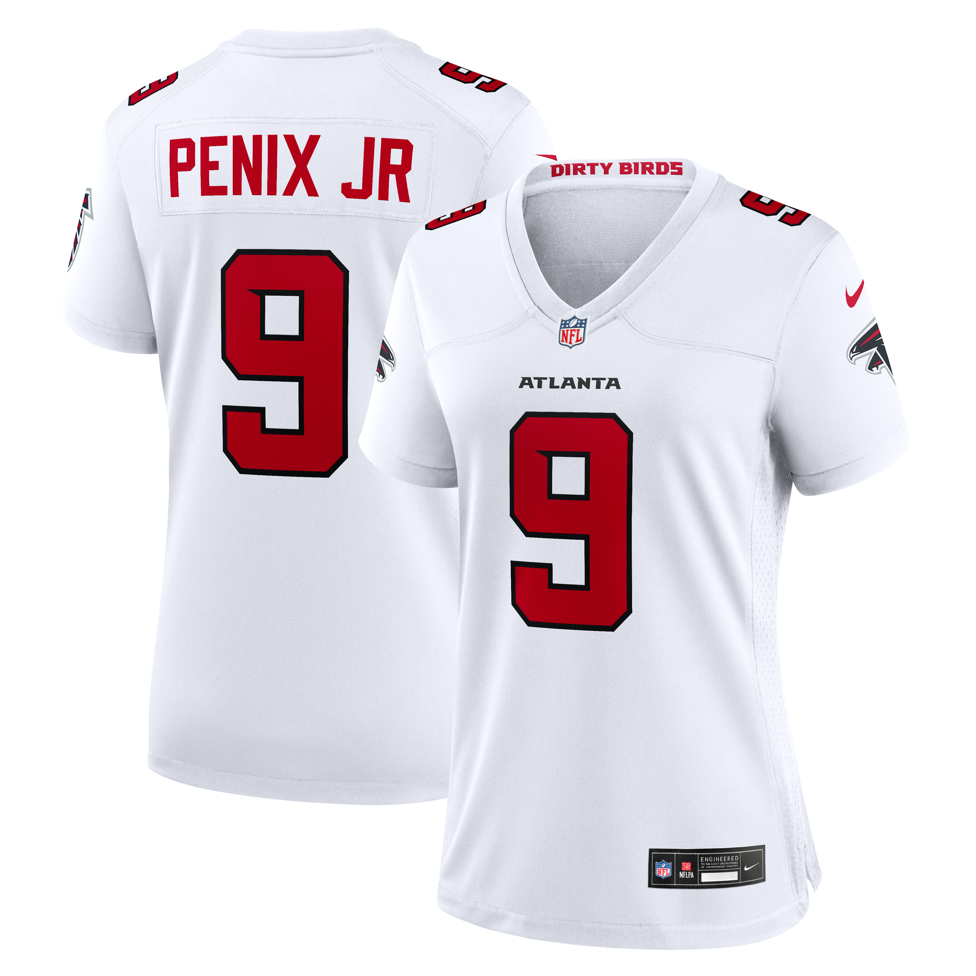 Michael Penix Jr. Atlanta Falcons Women's Game Jersey - White - Image 2