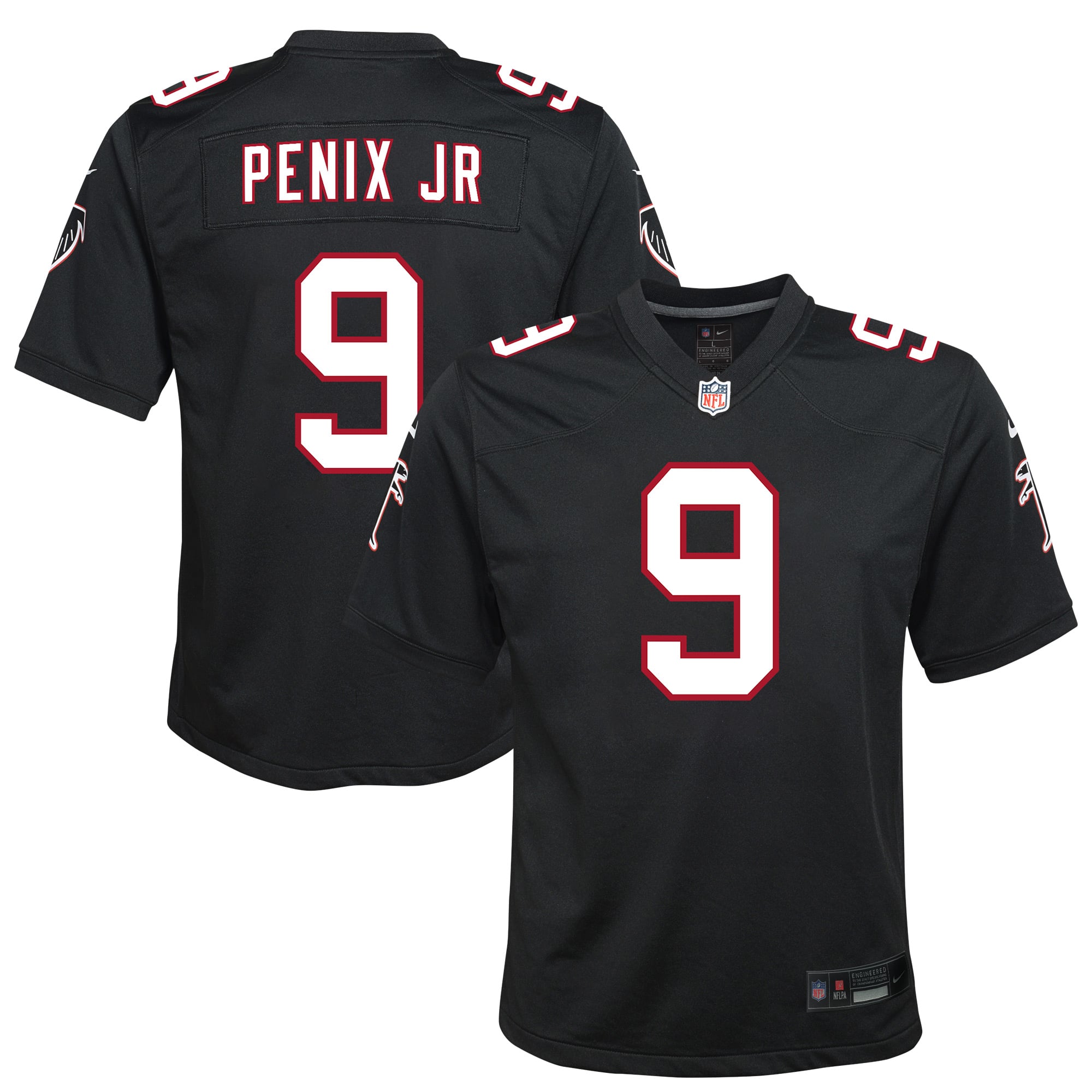 Michael Penix Jr. Atlanta Falcons Youth Game Jersey - Black