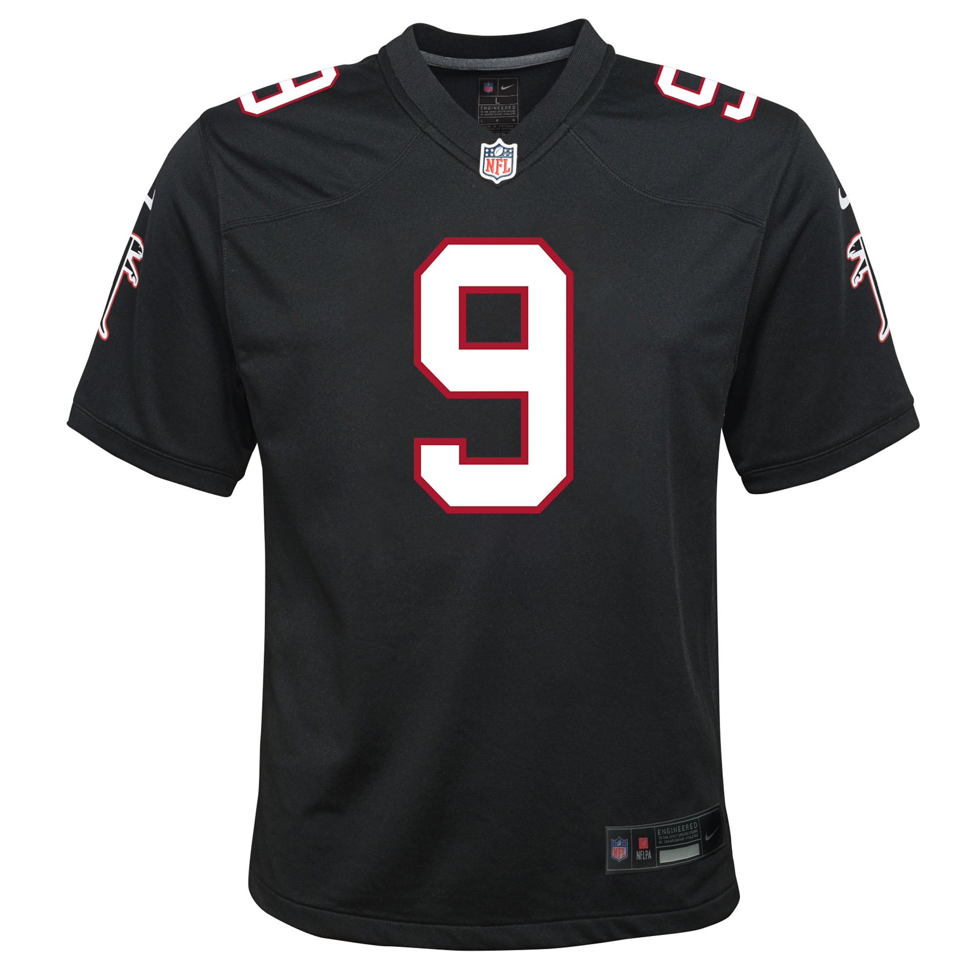Michael Penix Jr. Atlanta Falcons Youth Game Jersey - Black - Image 3