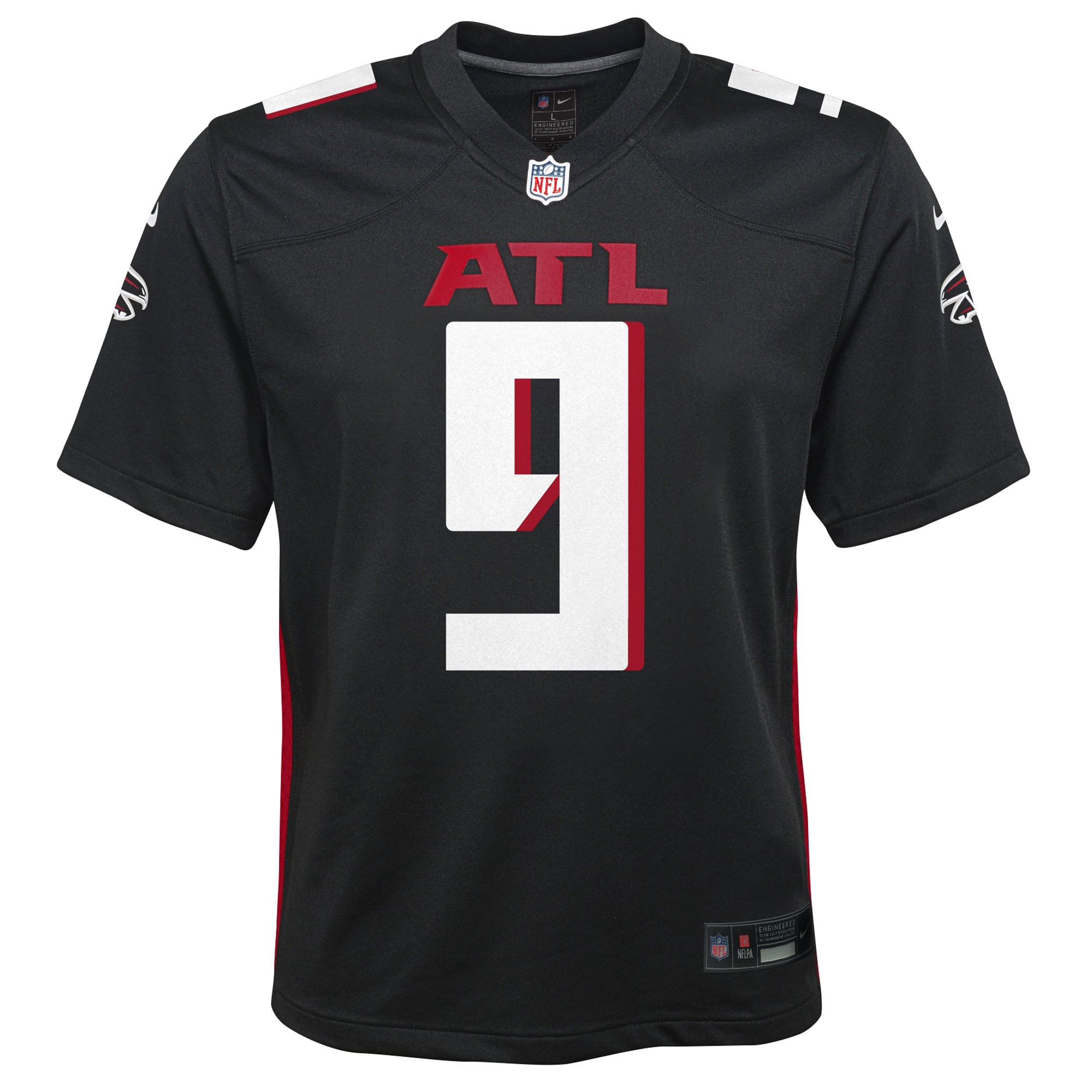 Michael Penix Jr. Atlanta Falcons Youth Team Game Jersey - Black - Image 3