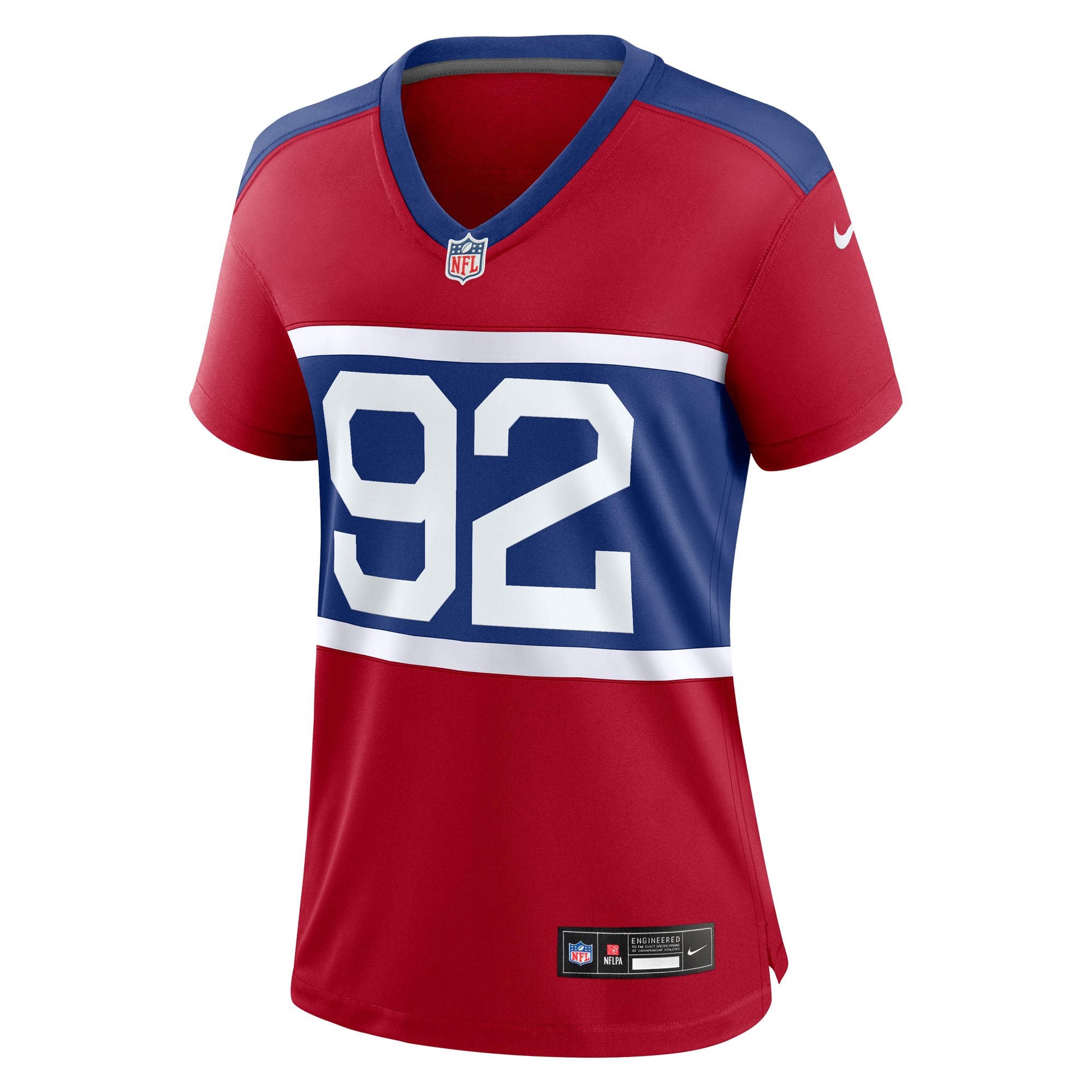 Michael Strahan New York Giants Women's Alternate Retired Player Game Jersey - Century Red - Image 7