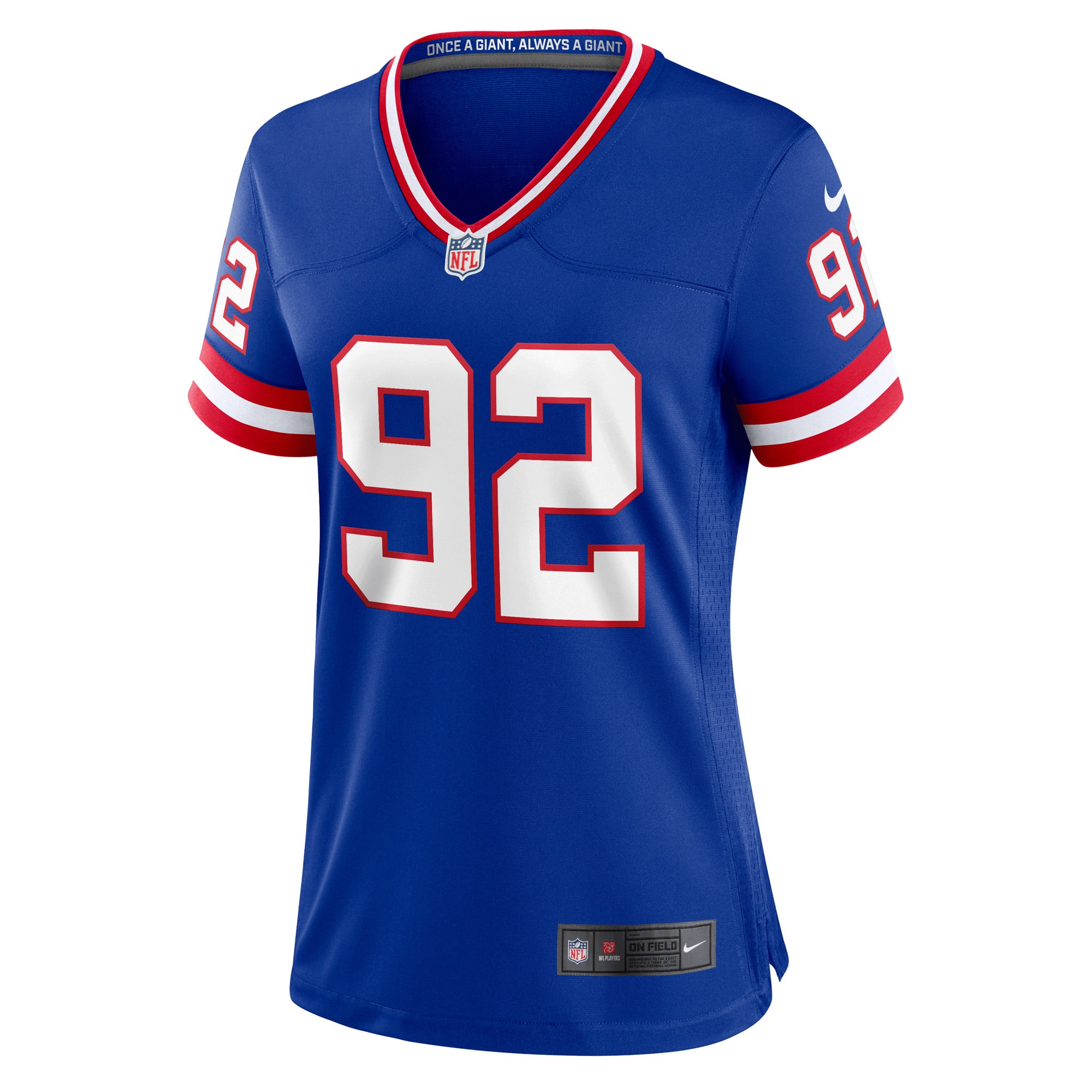 Michael Strahan New York Giants Women's Classic Retired Player Game Jersey - Royal - Image 3