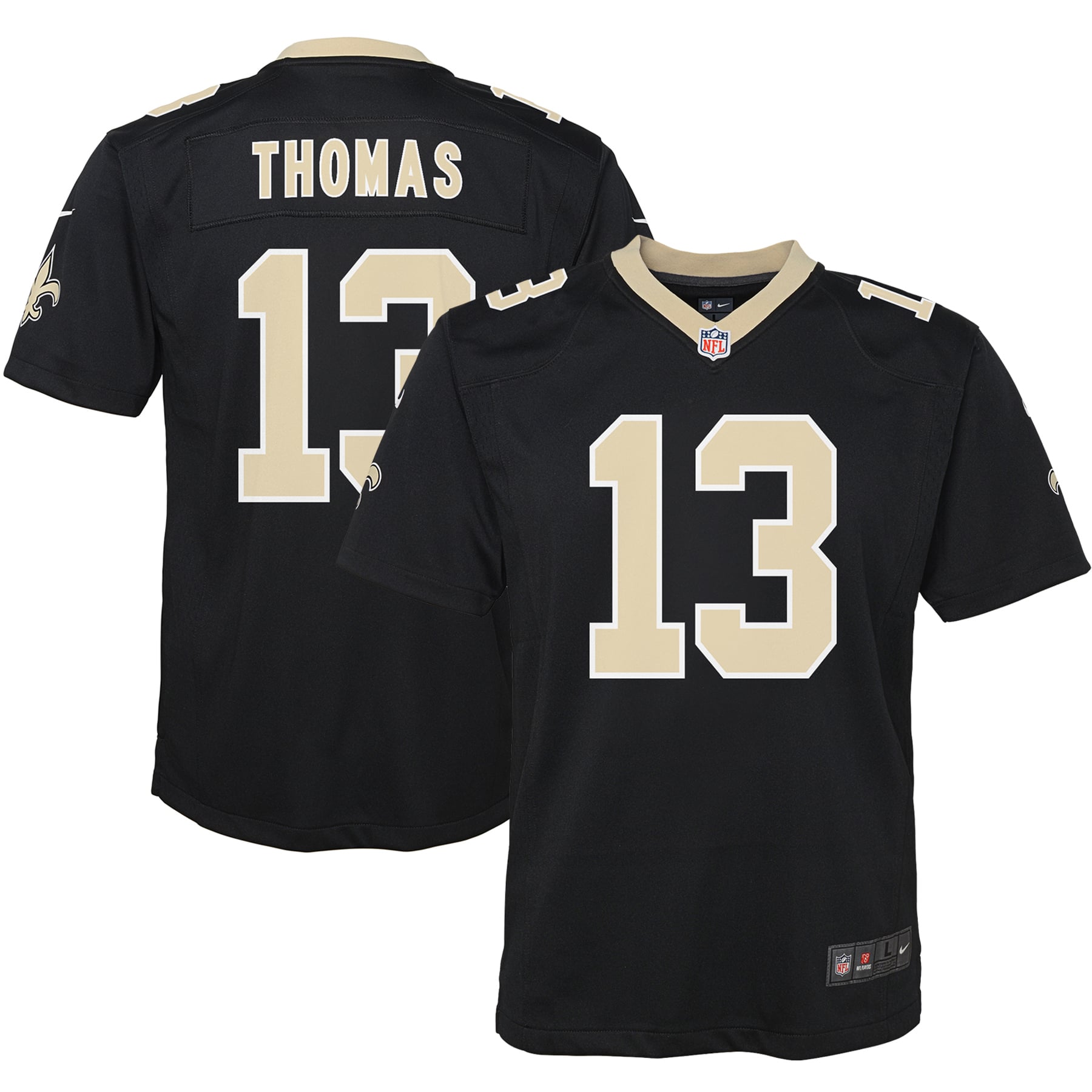 Michael Thomas New Orleans Saints Youth Game Jersey - Black - Image 2