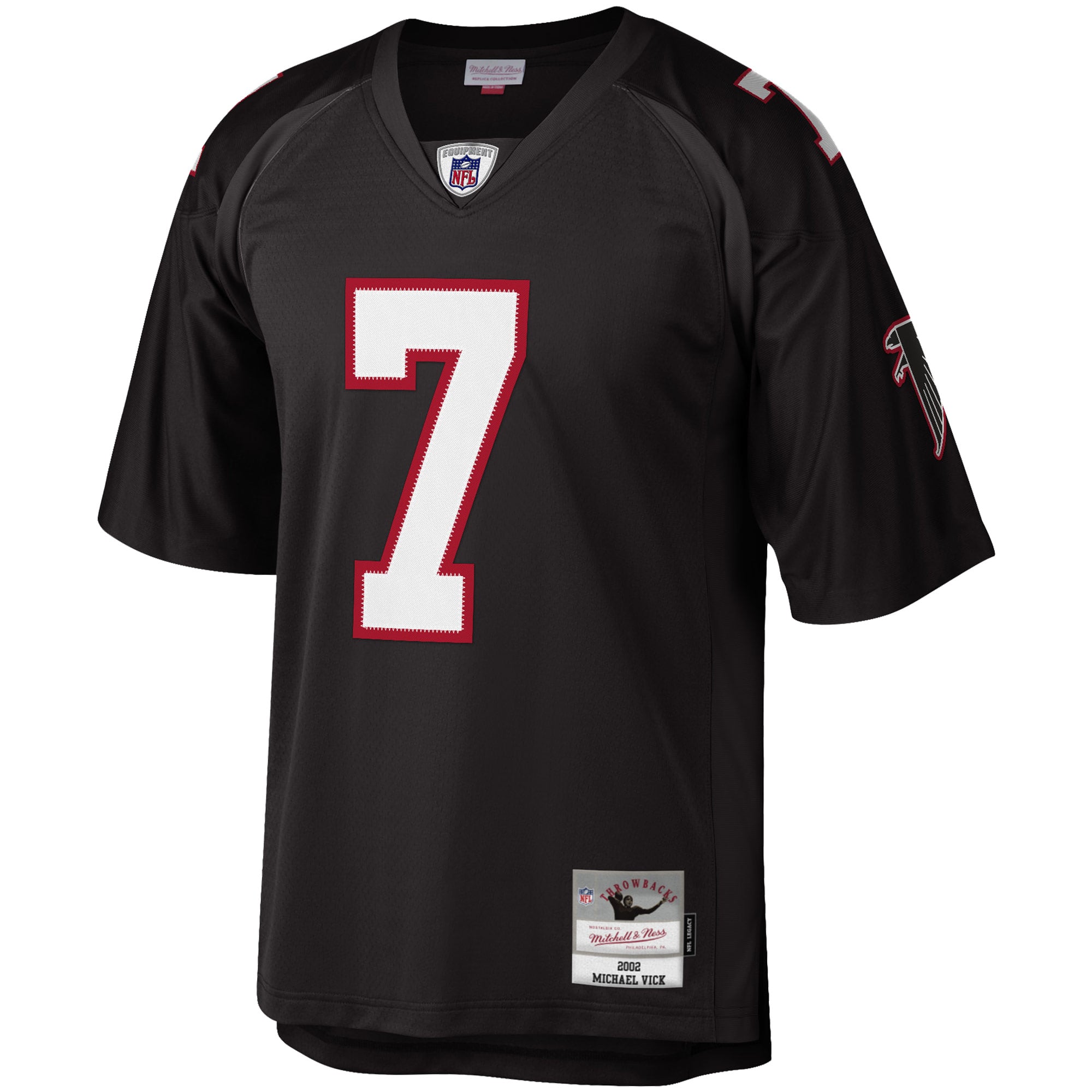 Michael Vick Atlanta Falcons Big & Tall 2002 Retired Player Jersey - Black - Image 3