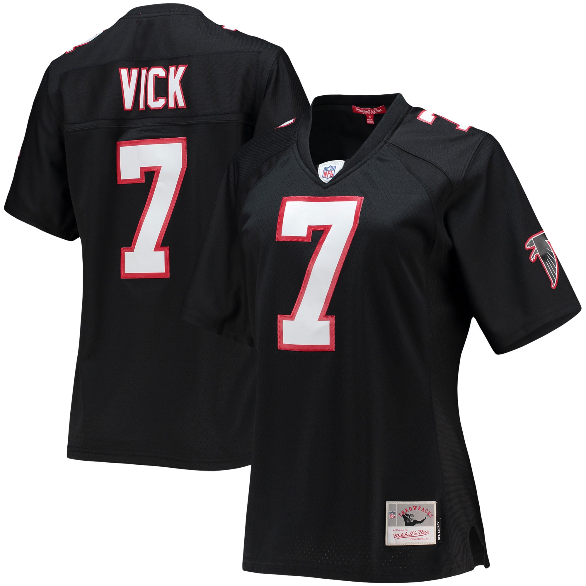 Michael Vick Atlanta Falcons Women's Legacy Player Jersey - Black - Image 2