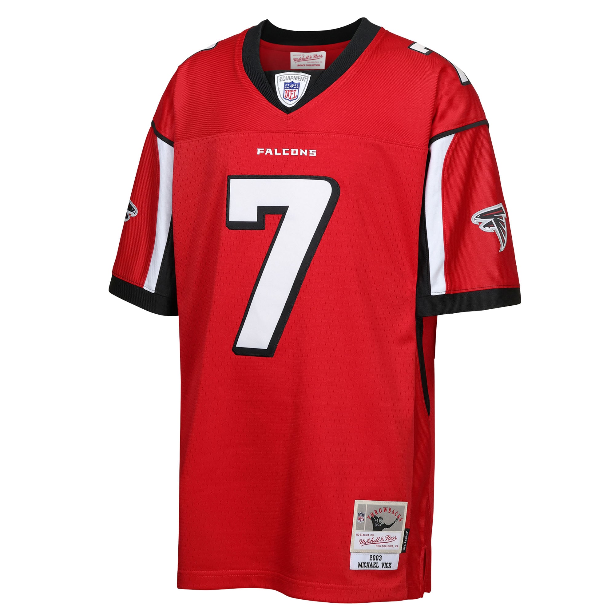 Michael Vick Atlanta Falcons Youth 2003 Legacy Retired Player Jersey - Red - Image 3