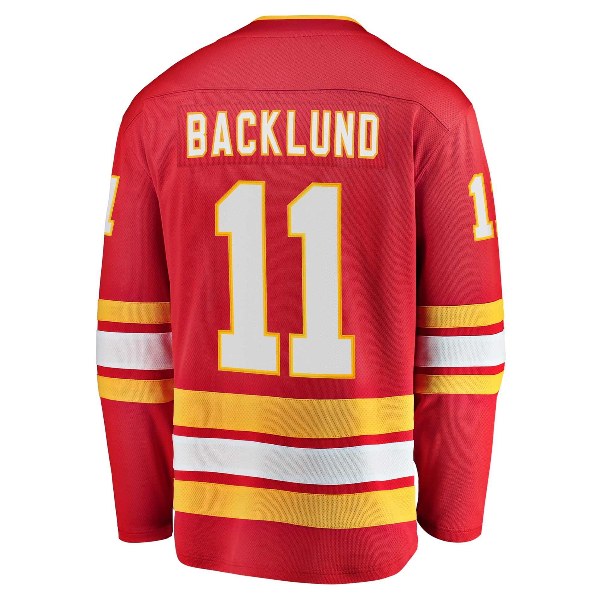 Mikael Backlund Calgary Flames Home Breakaway Player Jersey - Red - Image 4
