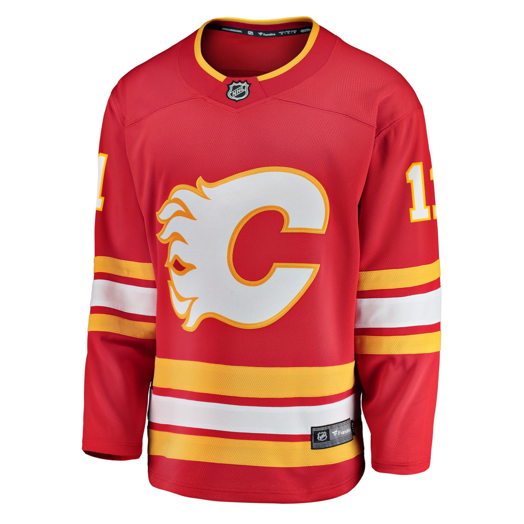 Mikael Backlund Calgary Flames Home Breakaway Player Jersey - Red - Image 3
