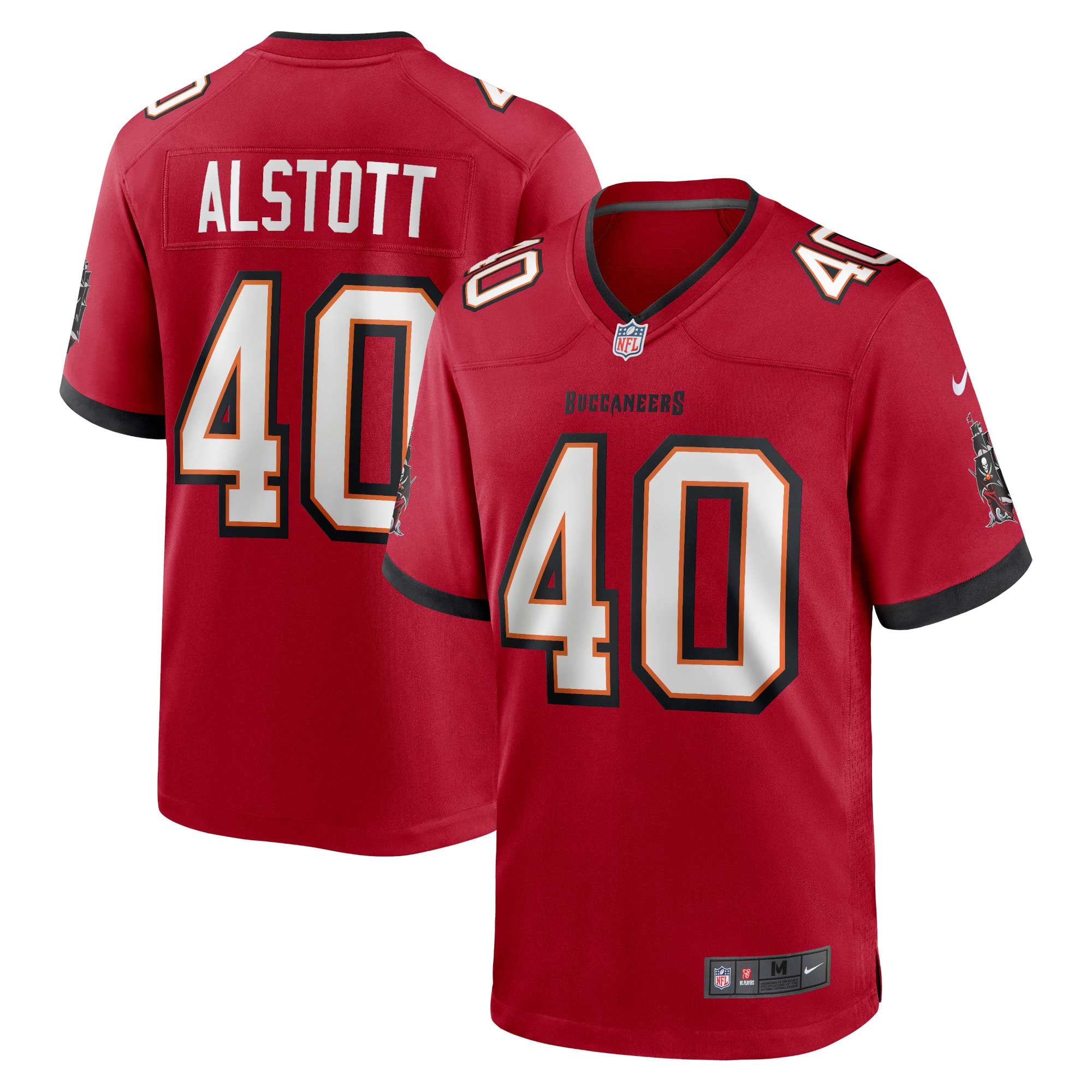 Mike Alstott Tampa Bay Buccaneers Retired Player Game Jersey - Red - Image 2