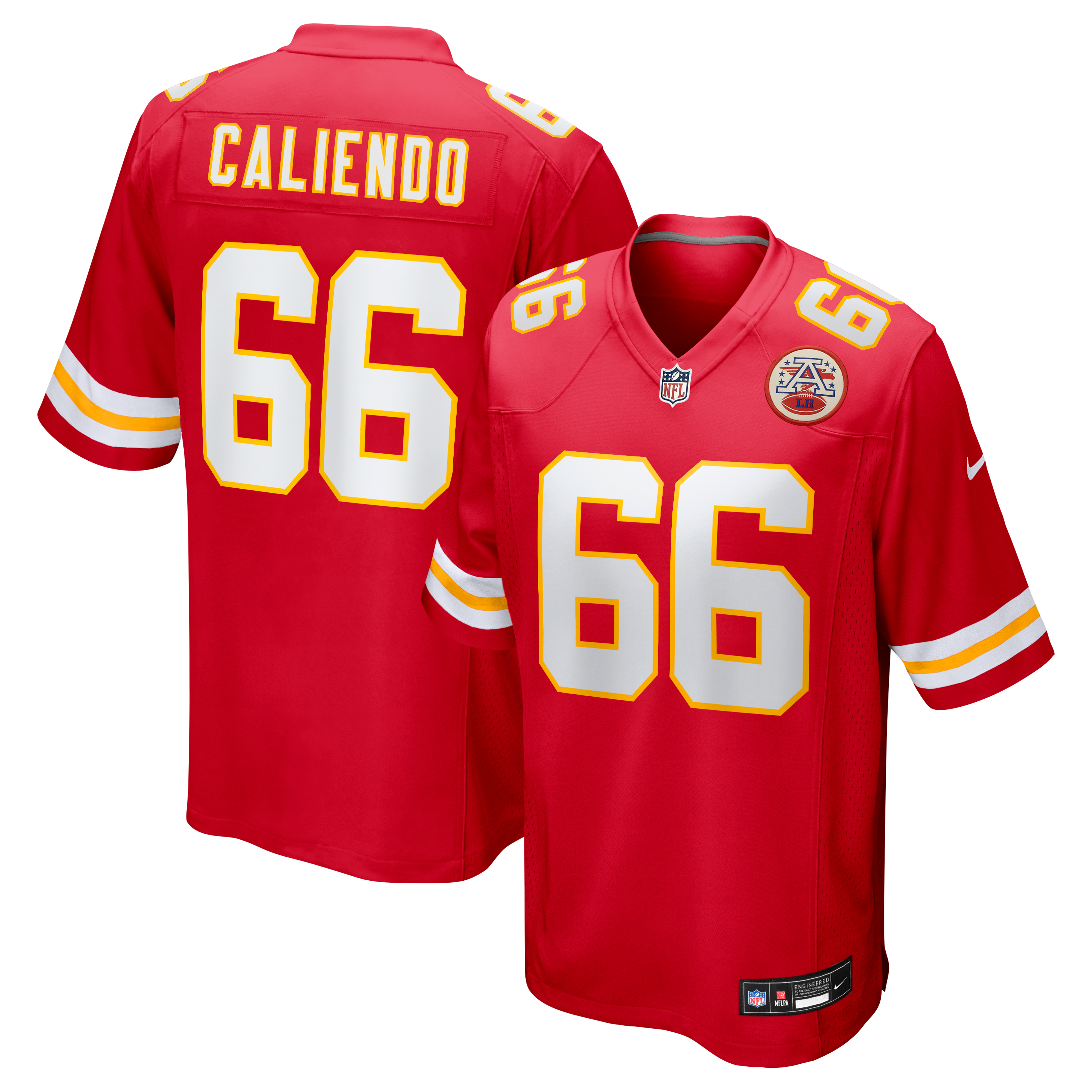 Mike Caliendo Kansas City Chiefs Game Player Jersey - Red
