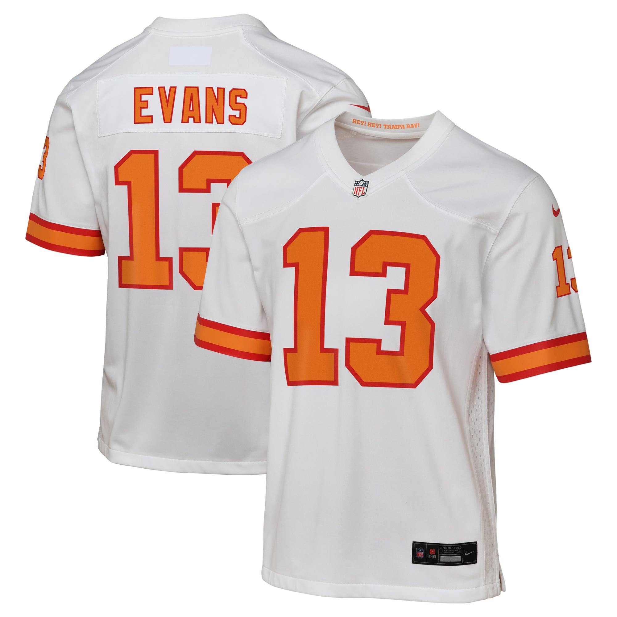 Mike Evans '76 Tampa Bay Buccaneers Youth Game Jersey - White - Image 2