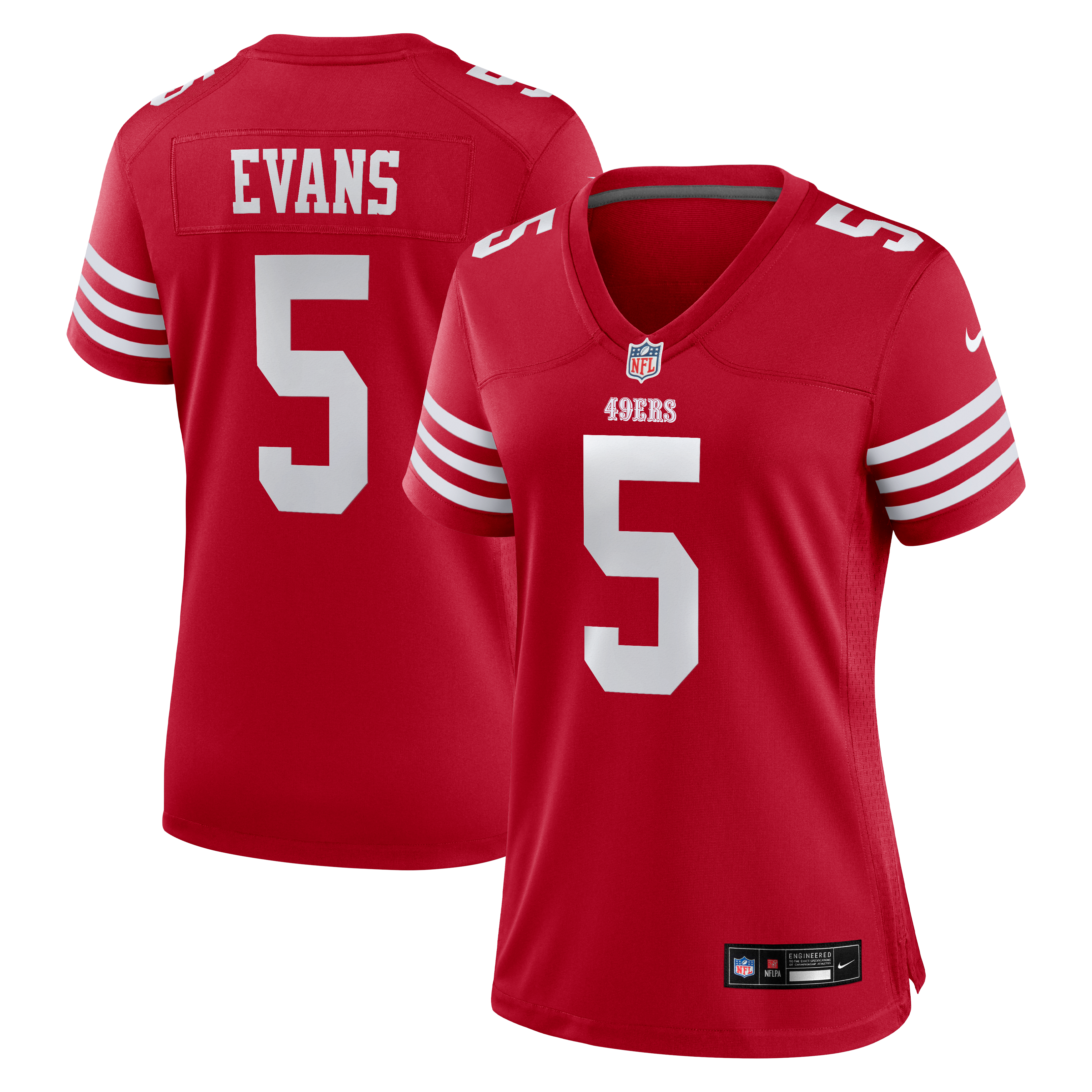 Mike Evans San Francisco 49ers Women's Game Jersey - Scarlet - Image 2