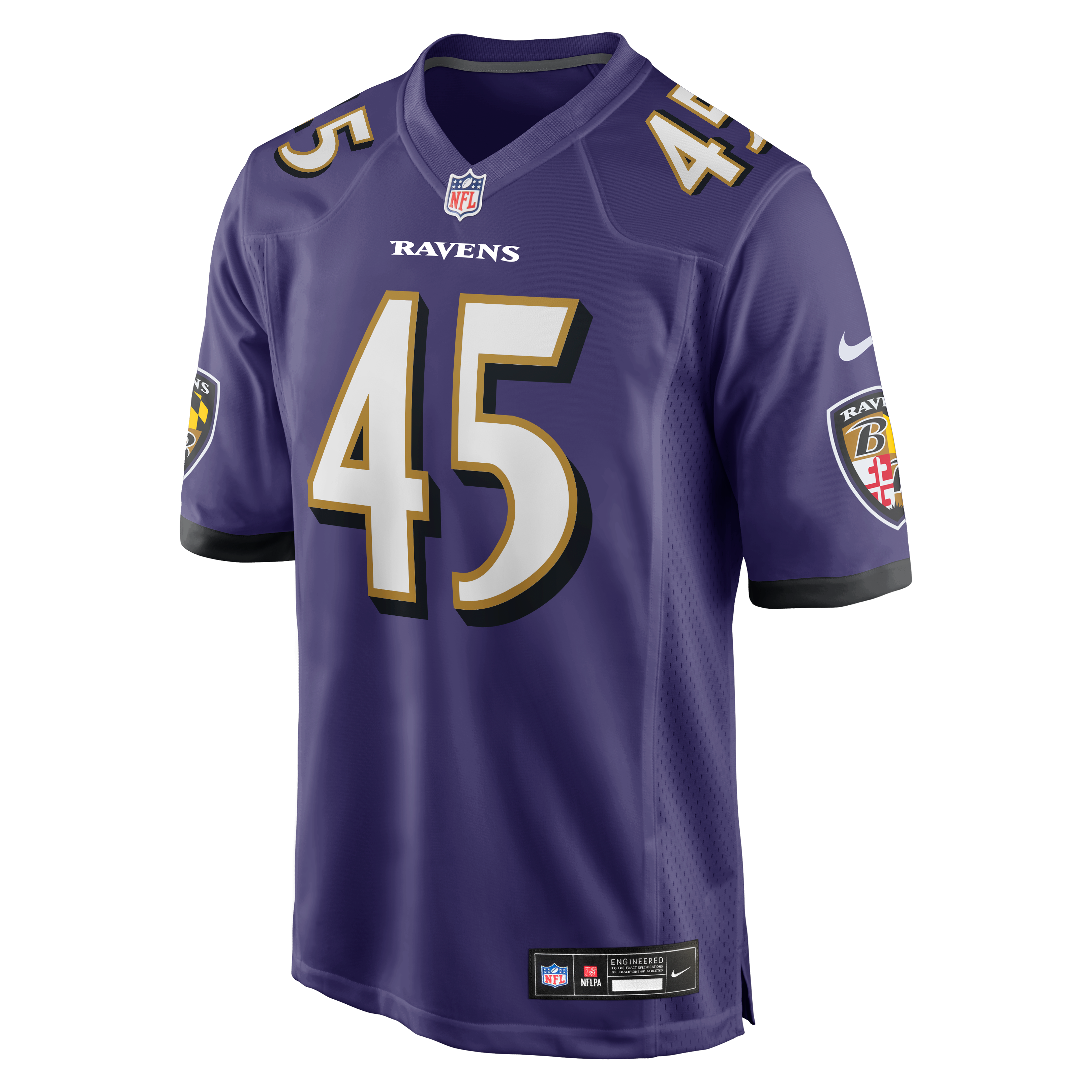 Mike Green Baltimore Ravens Team Game Jersey - Purple - Image 3
