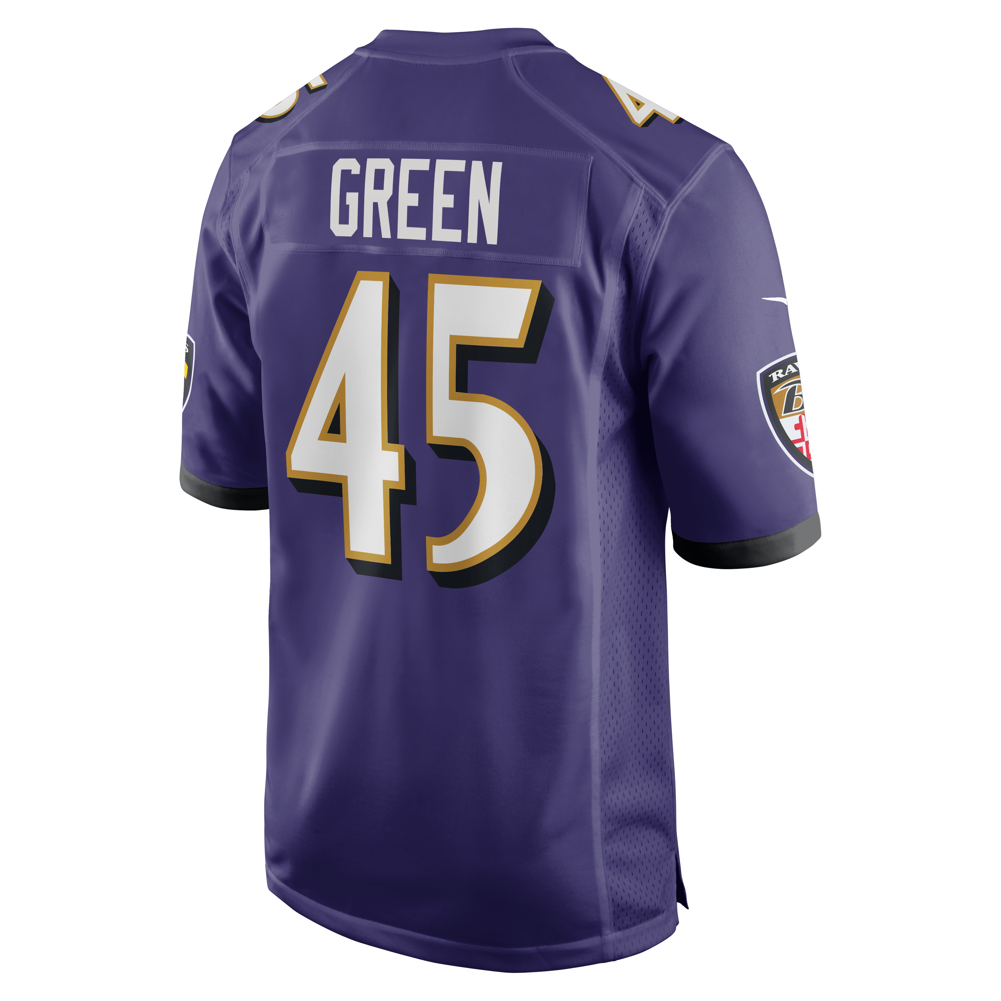 Mike Green Baltimore Ravens Team Game Jersey - Purple - Image 4