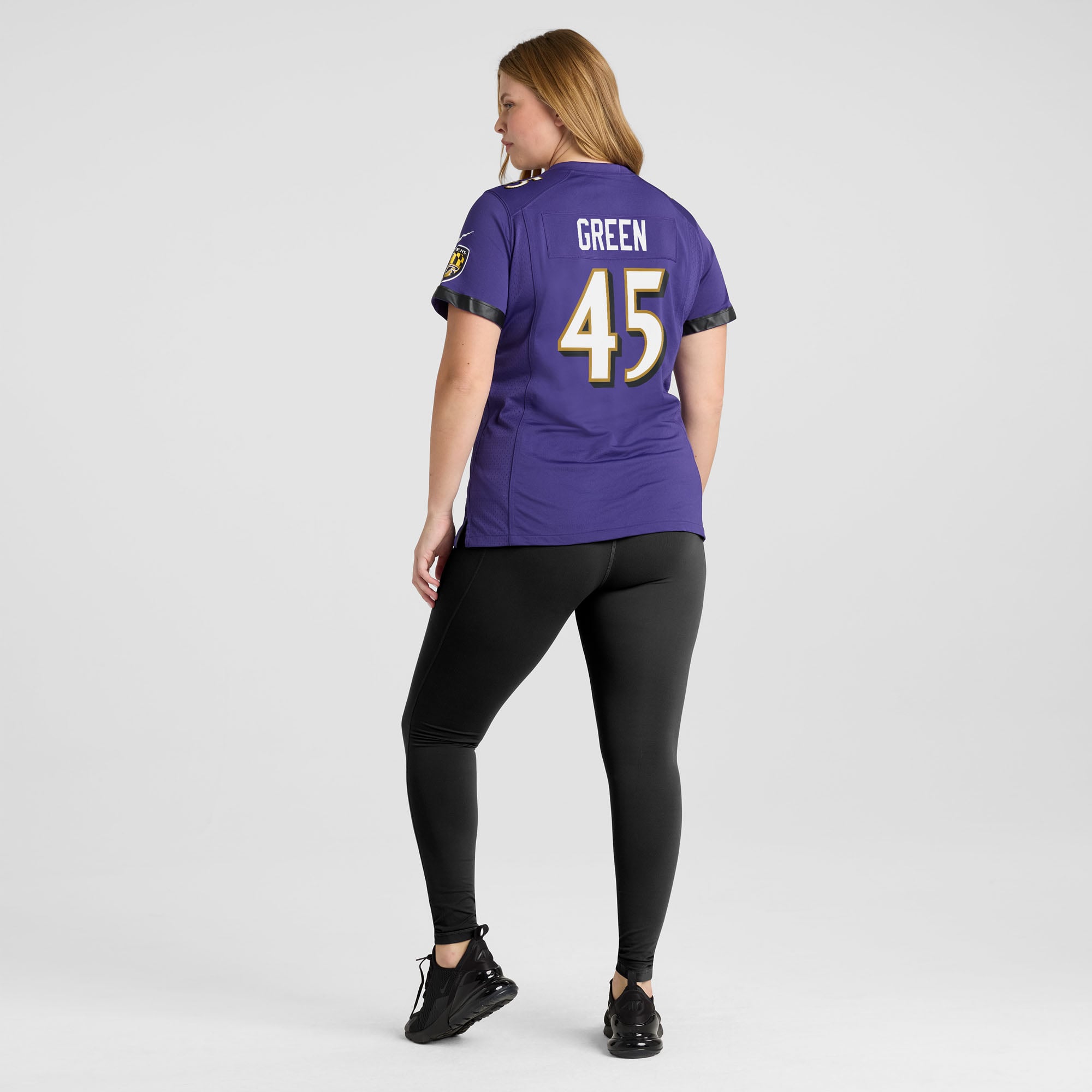 Mike Green Baltimore Ravens Women's Team Game Jersey - Purple - Image 8