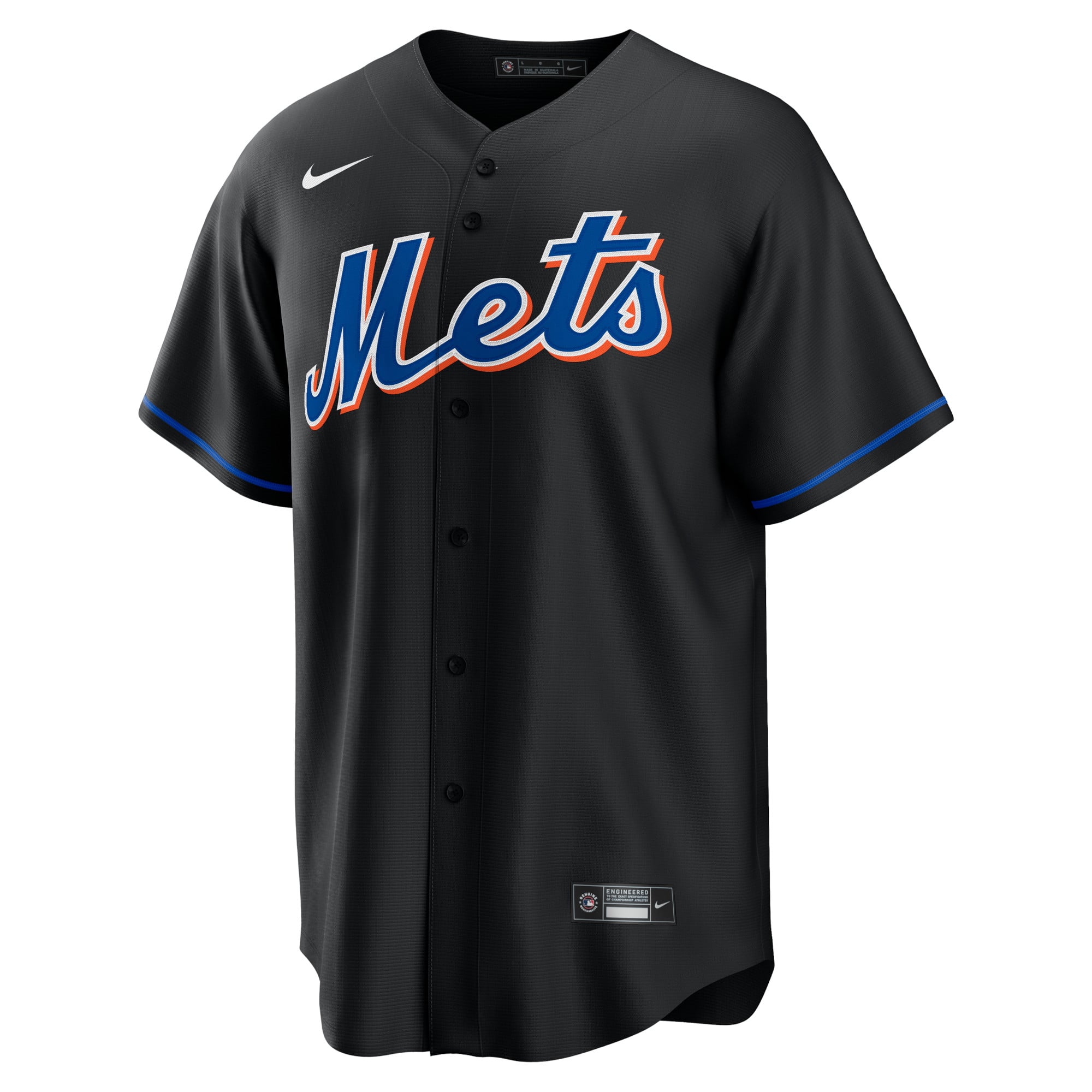 Mike Hampton New York Mets 2022 Alternate Player Jersey - Black - Image 3