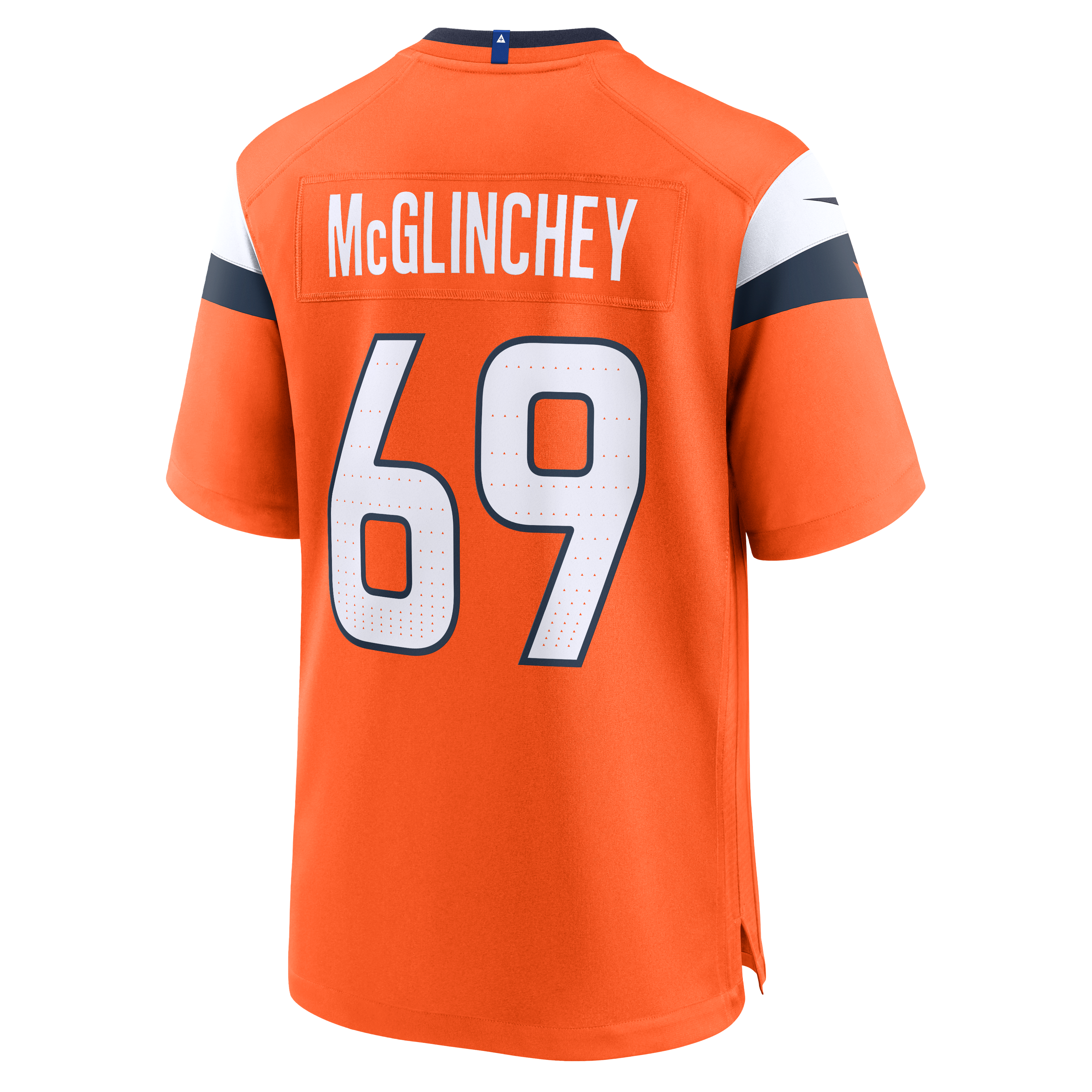 Mike McGlinchey Denver Broncos Team Game Jersey - Orange - Image 4