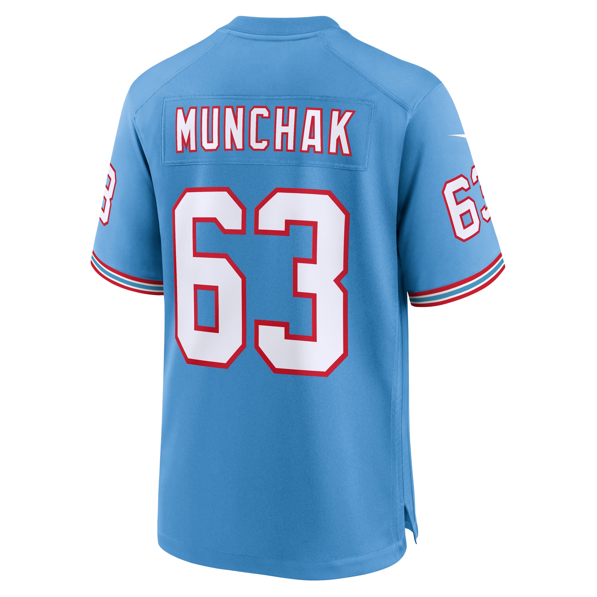 Mike Munchak Tennessee Titans Retired Player Alternate Game Jersey - Light Blue - Image 4