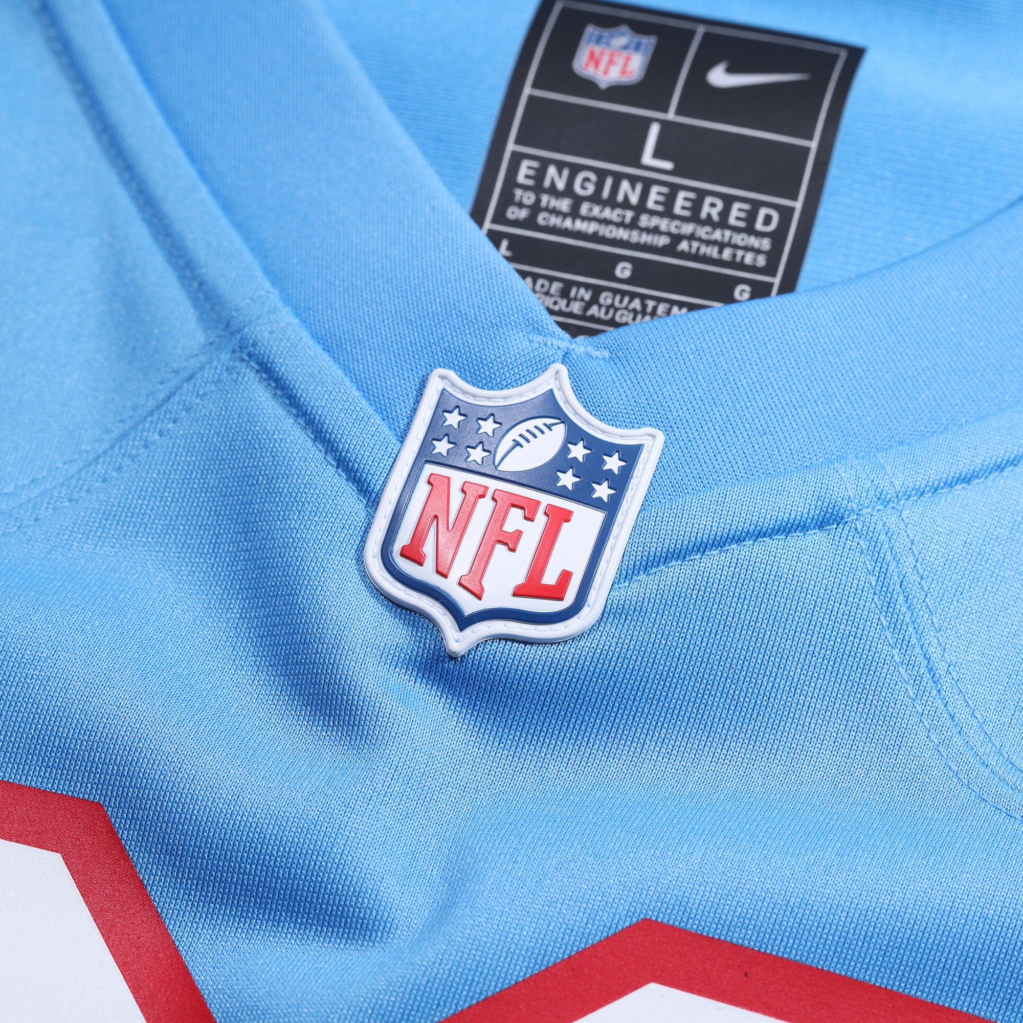 Mike Munchak Tennessee Titans Retired Player Alternate Game Jersey - Light Blue - Image 5