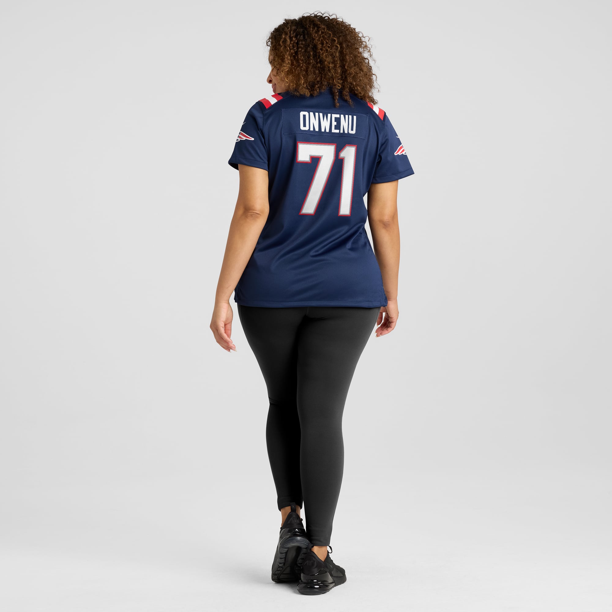 Mike Onwenu New England Patriots Women's Game Jersey - Navy - Image 8