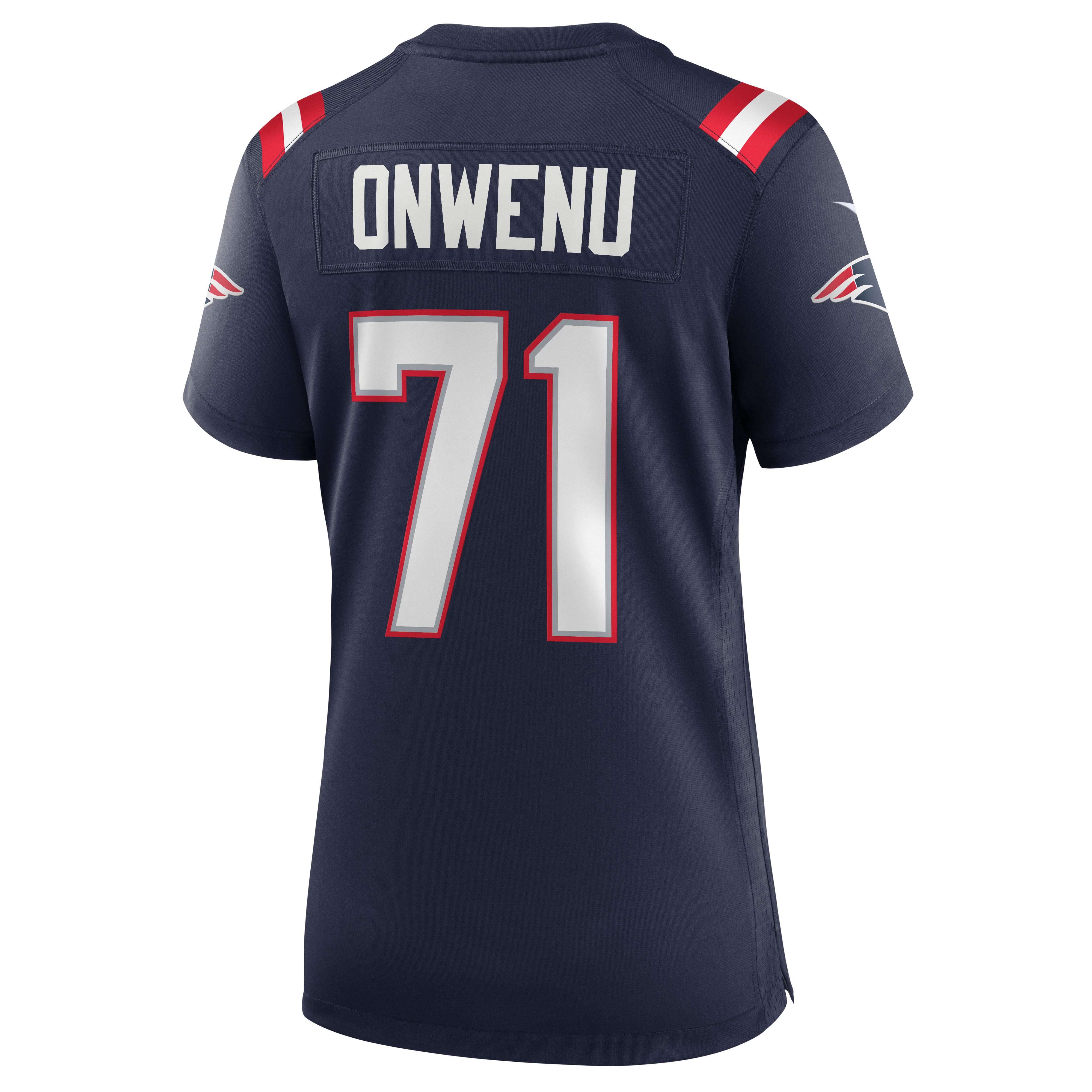 Mike Onwenu New England Patriots Women's Game Jersey - Navy - Image 4
