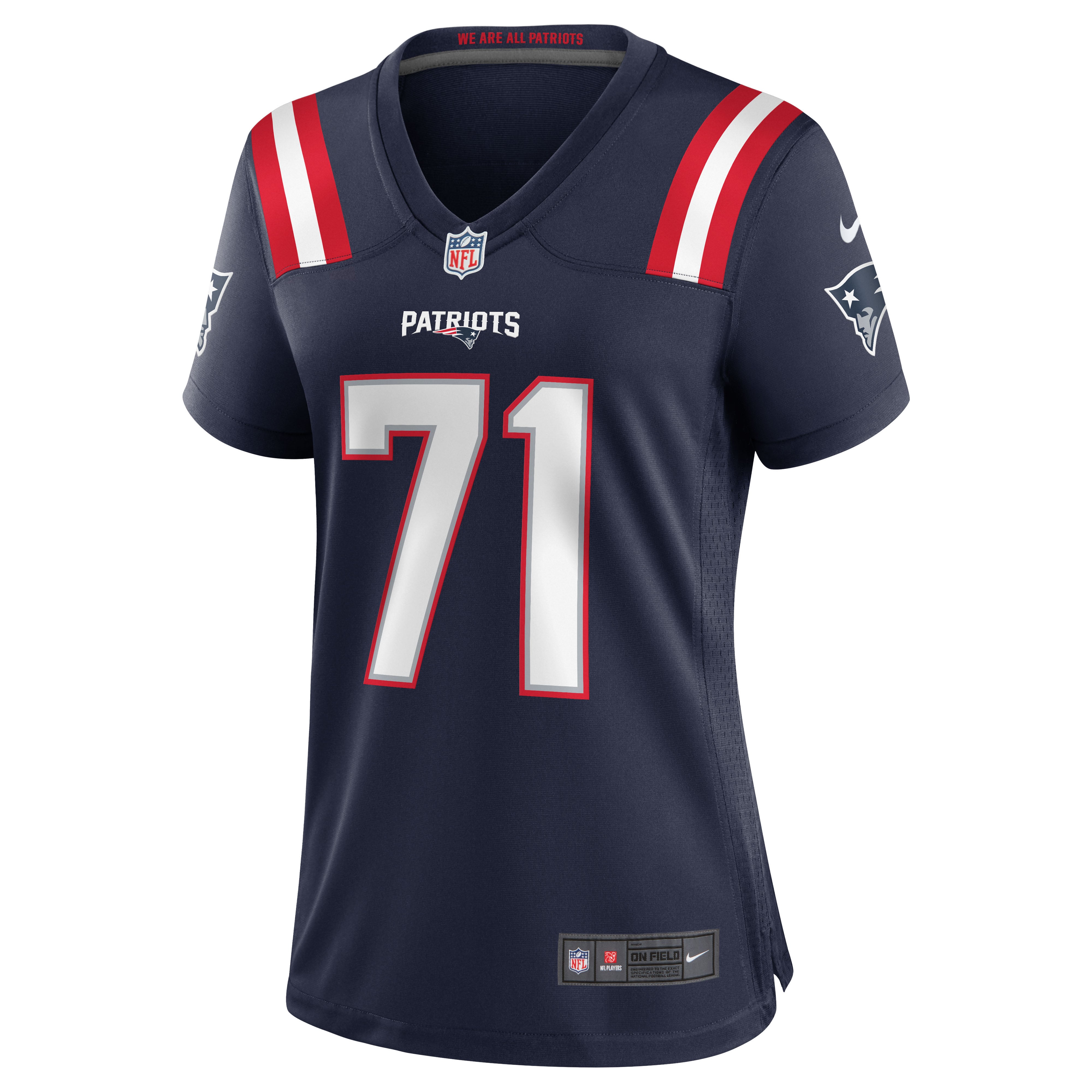 Mike Onwenu New England Patriots Women's Game Jersey - Navy - Image 3